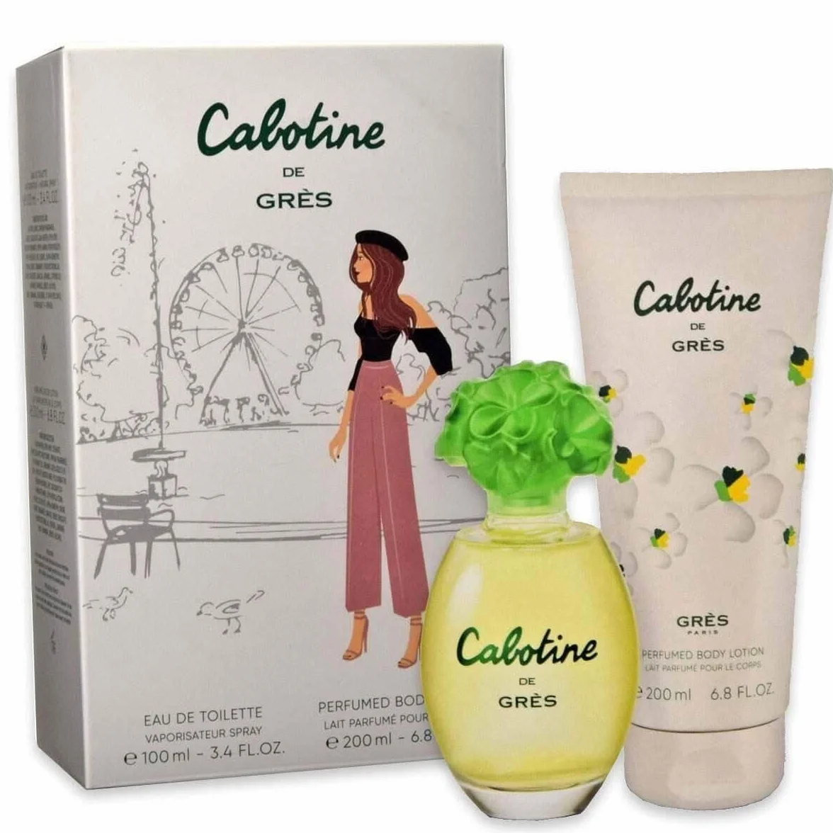 Gres CABOTINE by Parfums, EDT SPRAY 96,4 g e lozione per il corpo 189,9 g