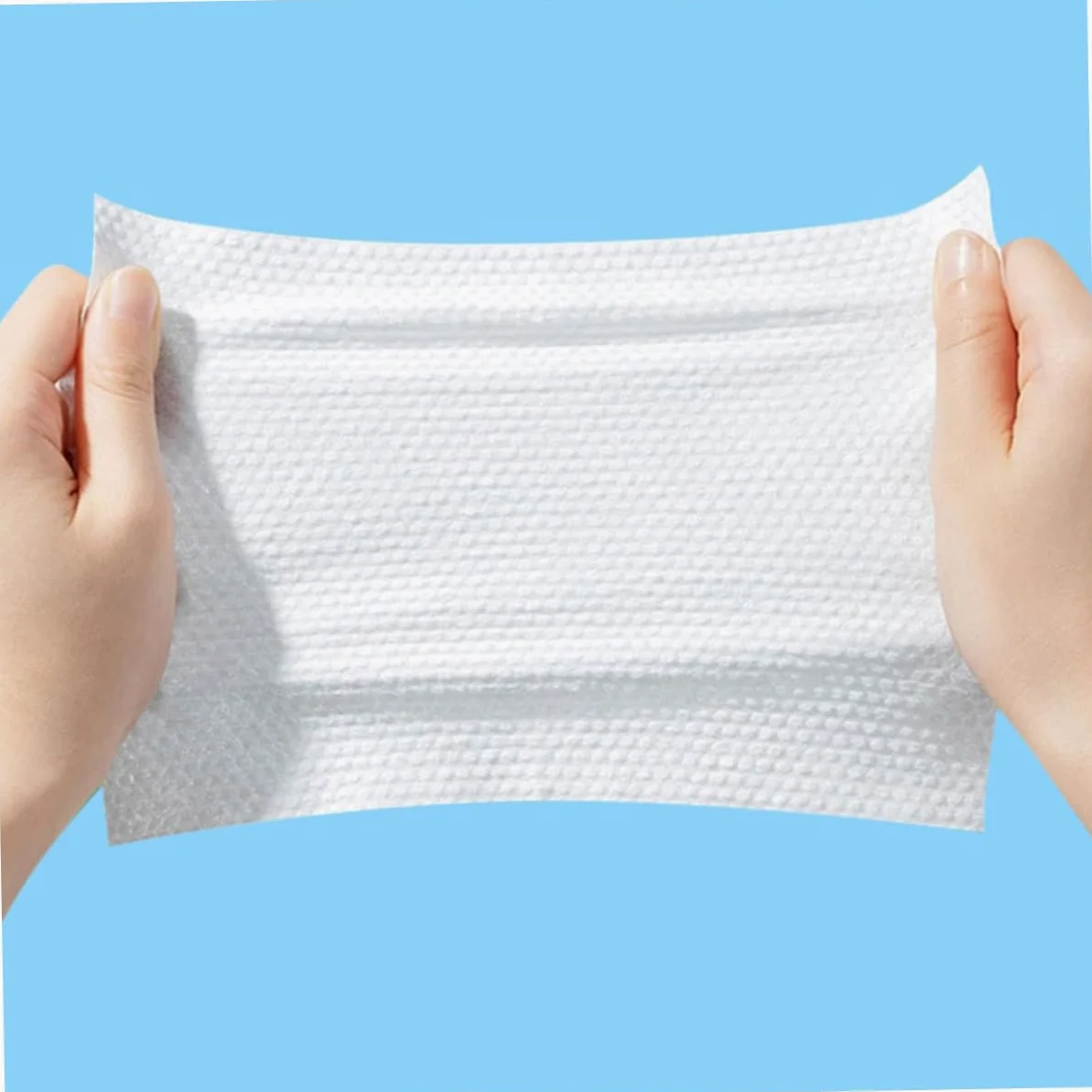 Asciugamani Viso in Cotone Naturale Monouso per Trucco e Pulizia, da 600 G, Bianco