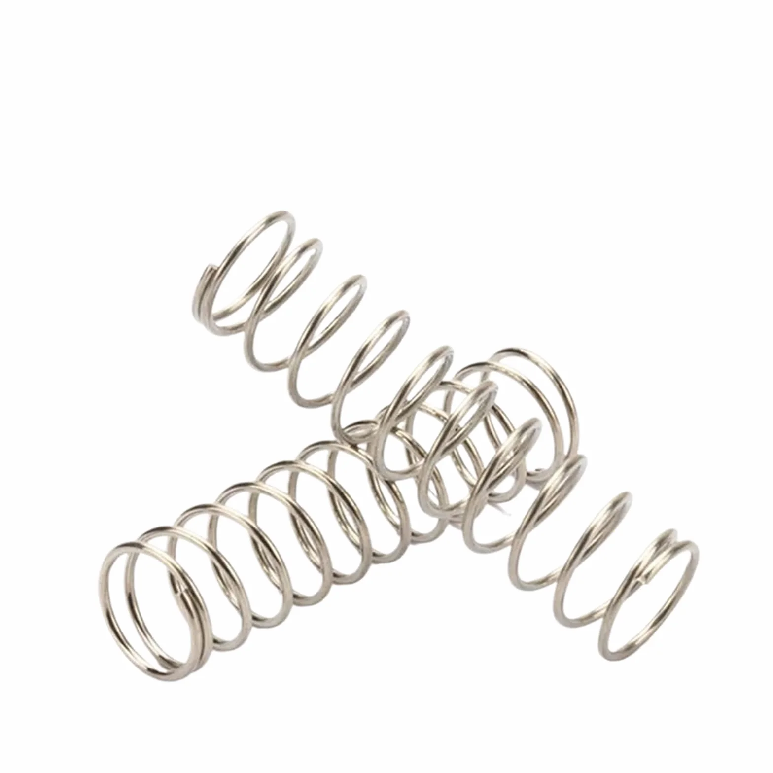 Molla Compressione Acciaio inossidabile 7mm OD 0.7mm Filo Diametro 25mm Lunghezza 10 Pezzi