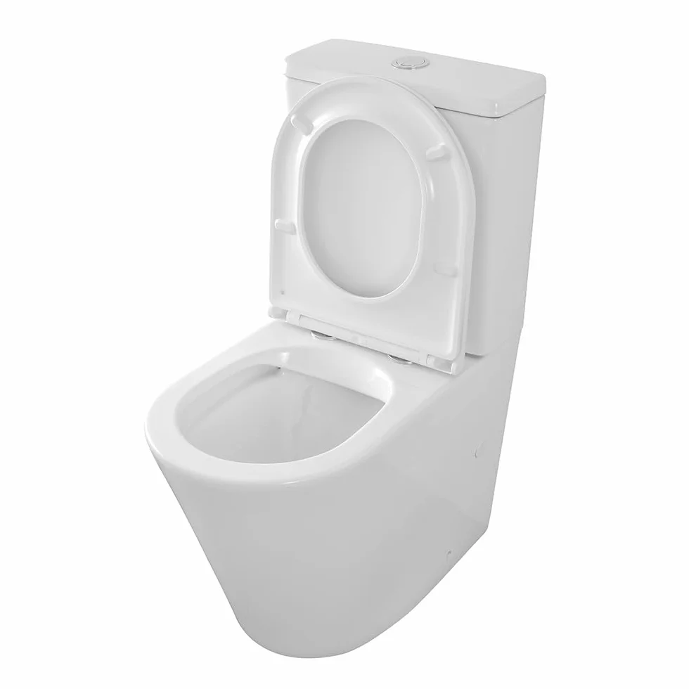 Filomuro Monoblocco WC Con Tornado Senza Brida Scarico Parete Pavimento KLAN