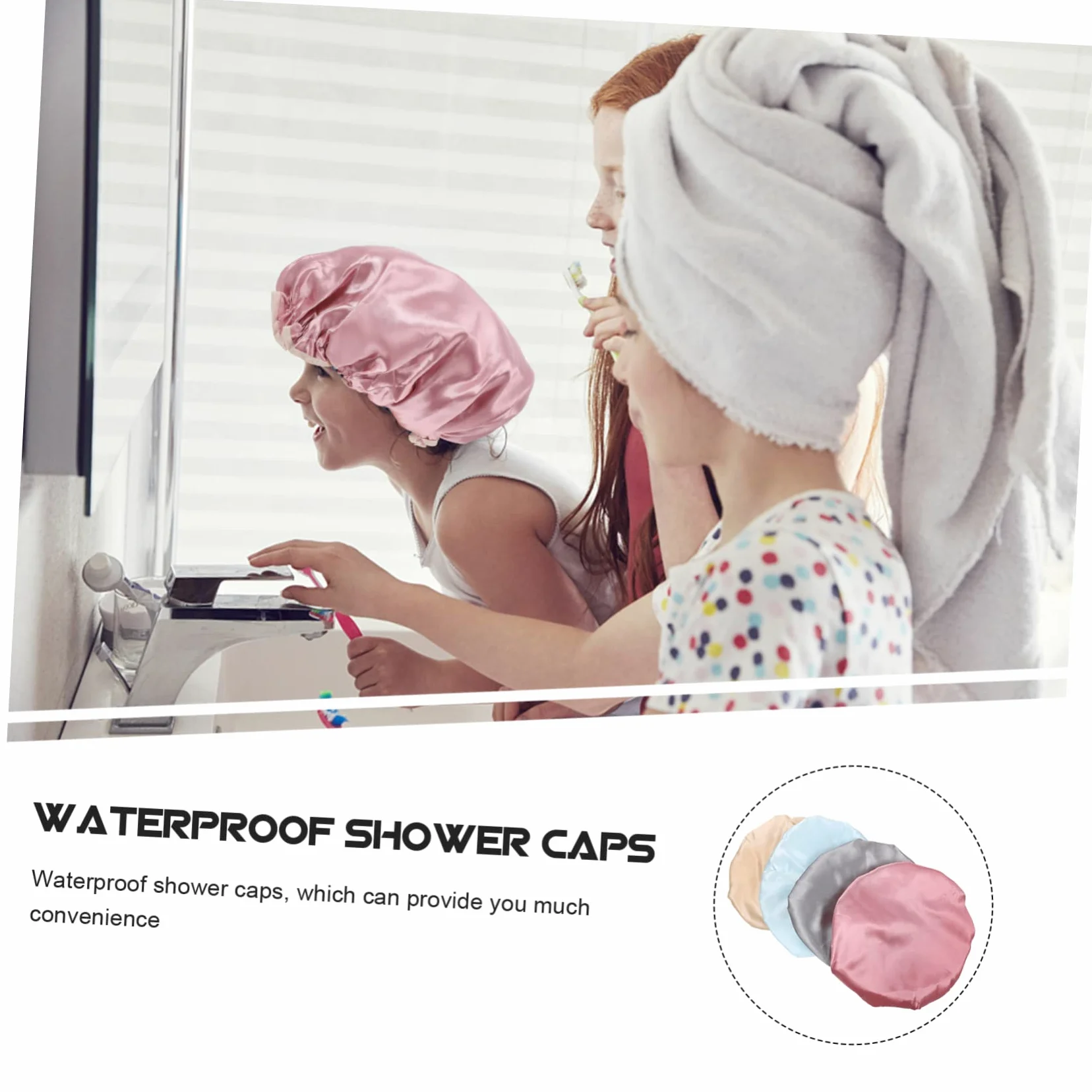 POPETPOP 12pezzi Cuffie Impermeabili Peva Cappelli Da Bagno Eleganti Per Uso Quotidiano e Saloni Di Colori Cuffie Riutilizzabili e Resistente
