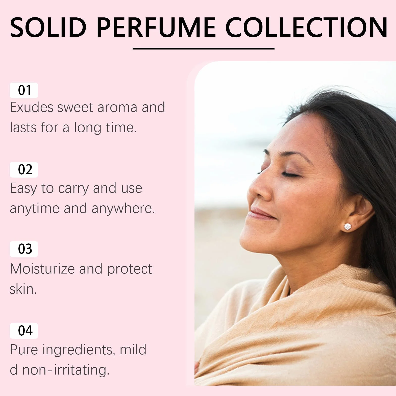 Balsamo Solido Profumo Solido Profumo Balsamo Tascabile Portatile, Profumi da Viaggio Portatili Non untuoso e Fragranza Naturale Forte e Duratura (2 pezzi, Pesca)