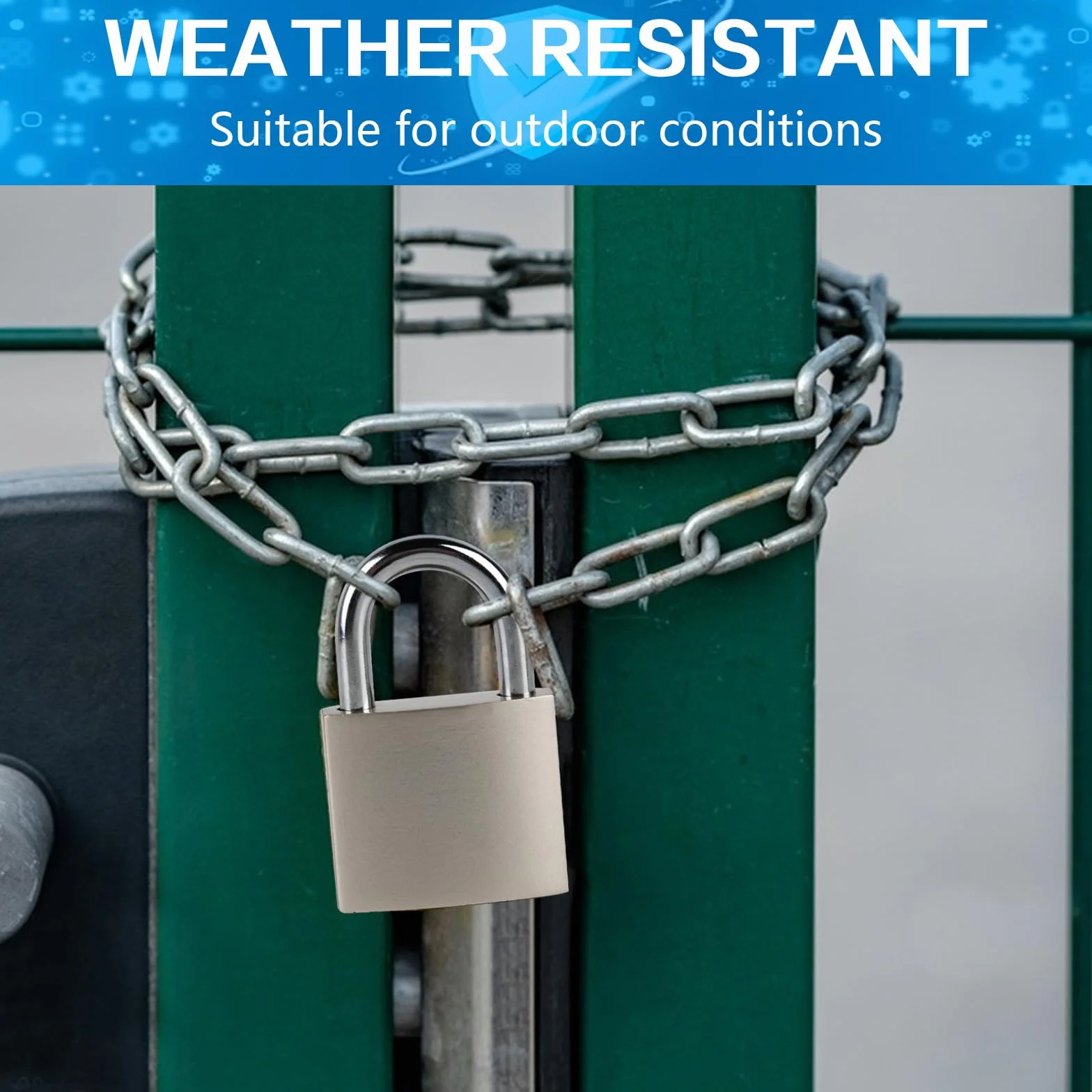 Haspe Serratura di Sicurezza 12,7 cm Acciaio Inox per Cancello