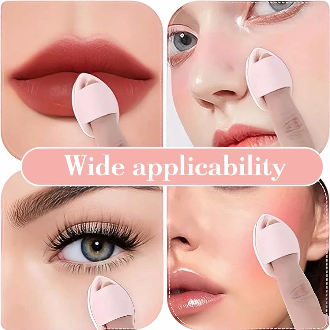 10 Pezzi Mini Soffietti Per Cipria E Spugnette Per Trucco Huda Beauty Powder Soffietti In Tessuto Per Fondotinta, Correttore E Primer Cuscinetti Triangolari Bianco, Rosa (3X4 Cm)