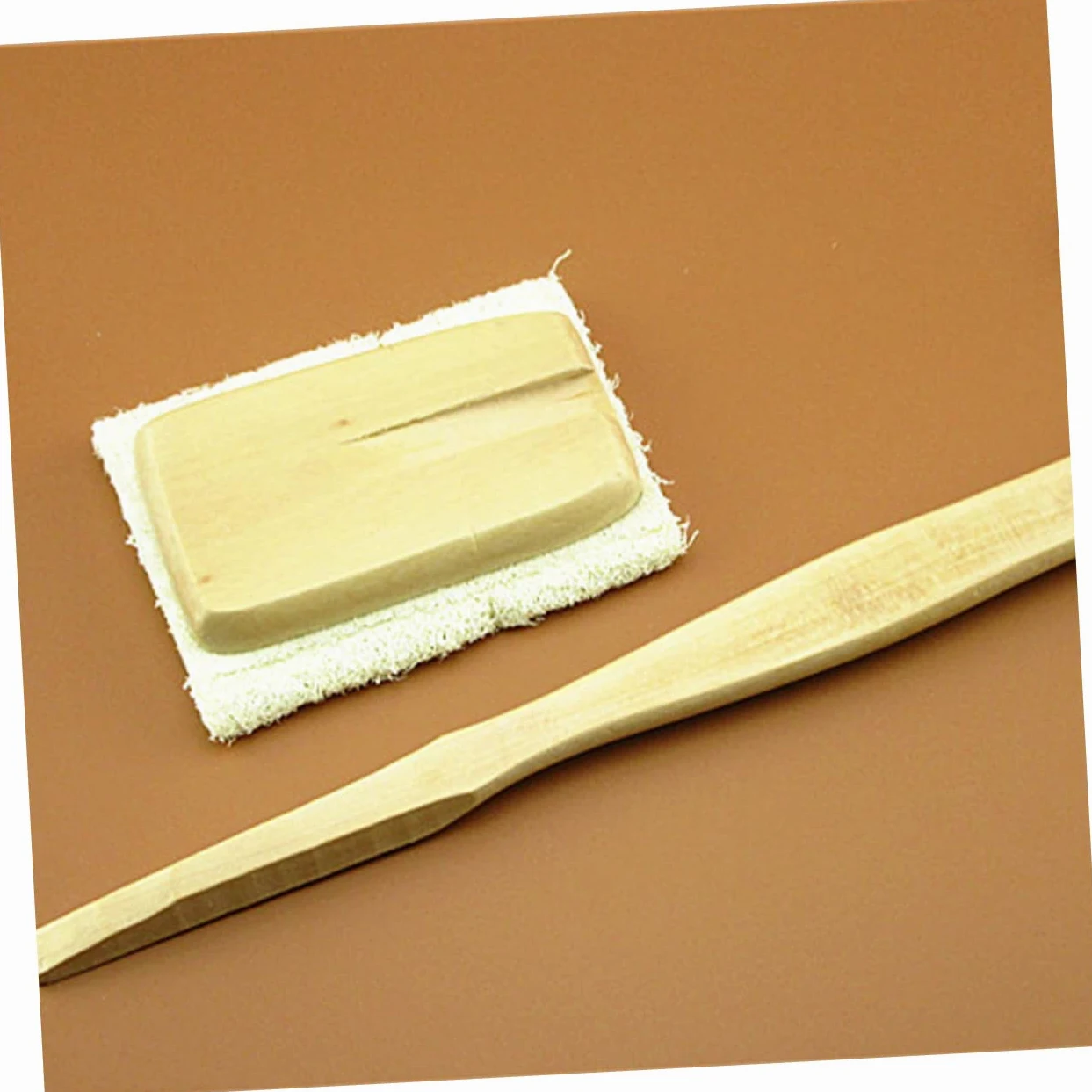 Healvian 3pezzi Spazzola Da Esfoliante Con Manico Lungo Luffa Naturale Perfetta Per Benessere Della e Relax Vasca