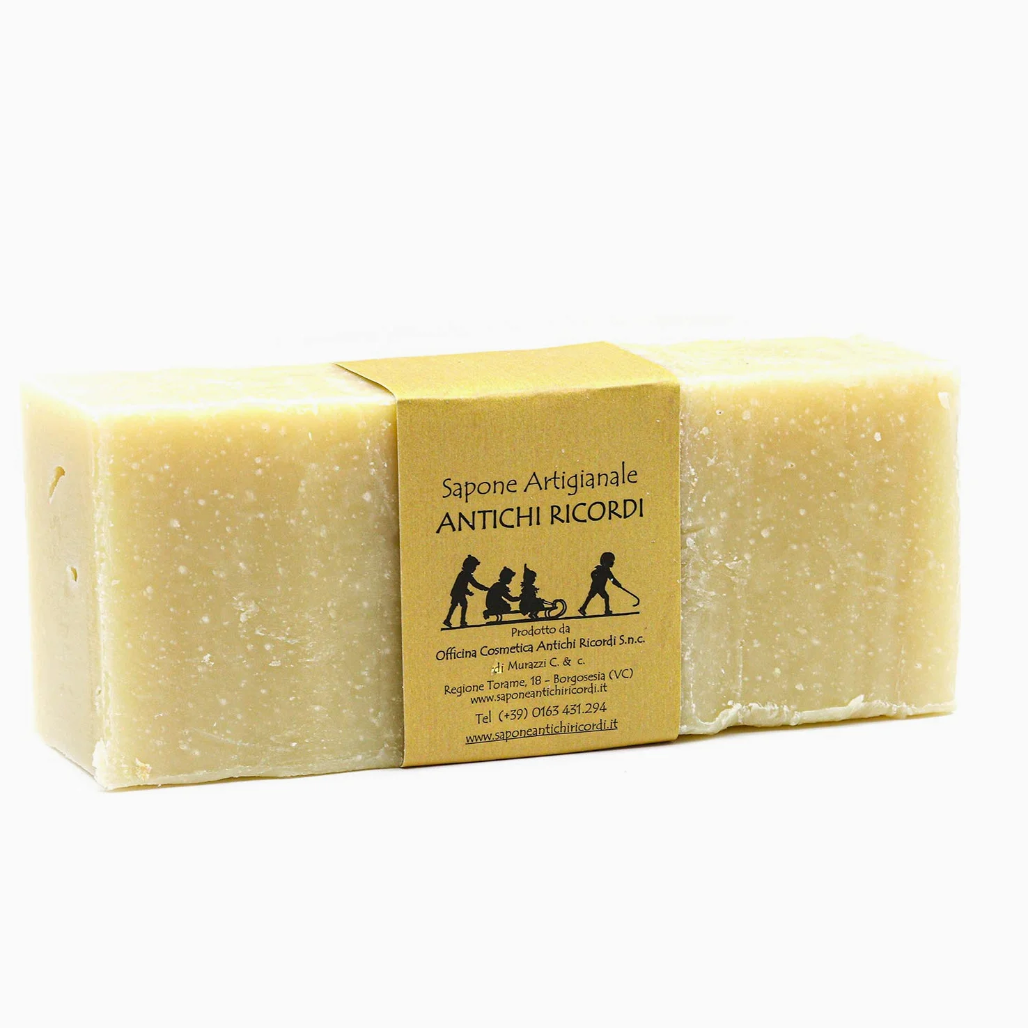 Sapone Nudo al Taglio e 100% Naturale - per Viso, Mani, Corpo e Capelli - per Pelli Mature, dopo Esposizione Solare - Patchouly e Burro di Karitè