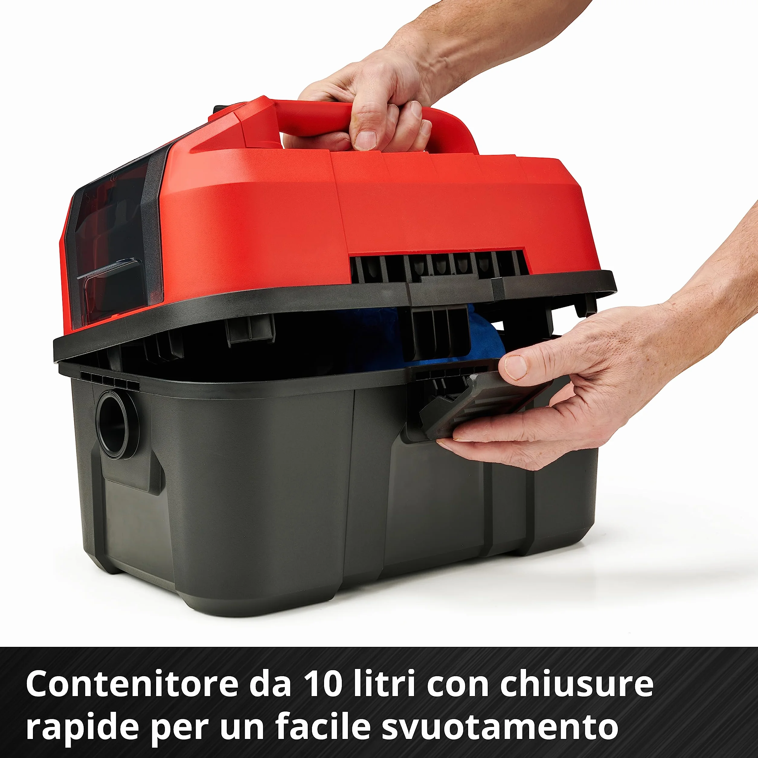 Einhell TE-VC 18/10 Li-Solo Power X-Change Aspirasolidi e liquidi 10 L 2 m