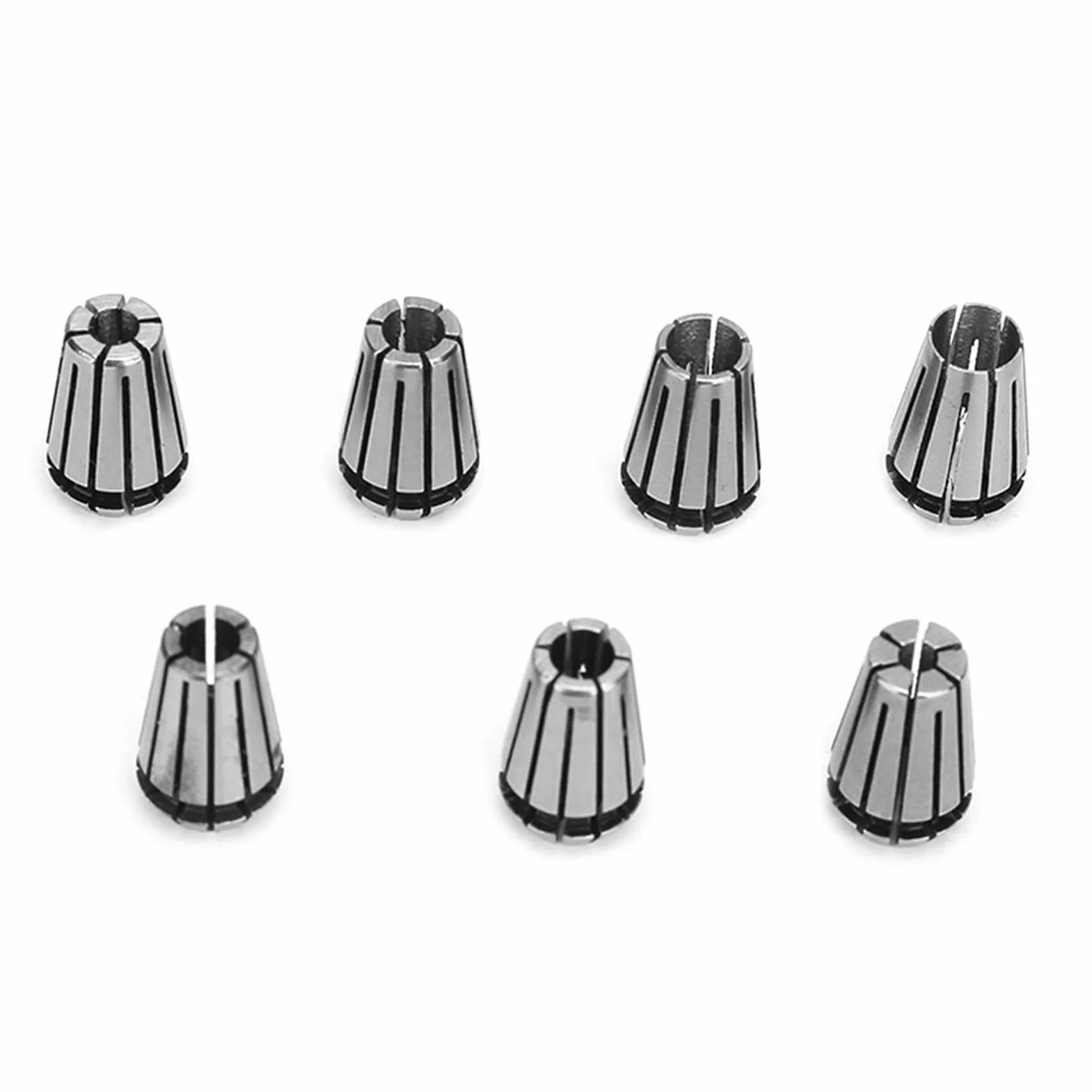 Set di Colletti ER11 7 Pcs 5 Mm Asta di Estensione Albero Motore 1-7 Mm Collette a Molla per CNC