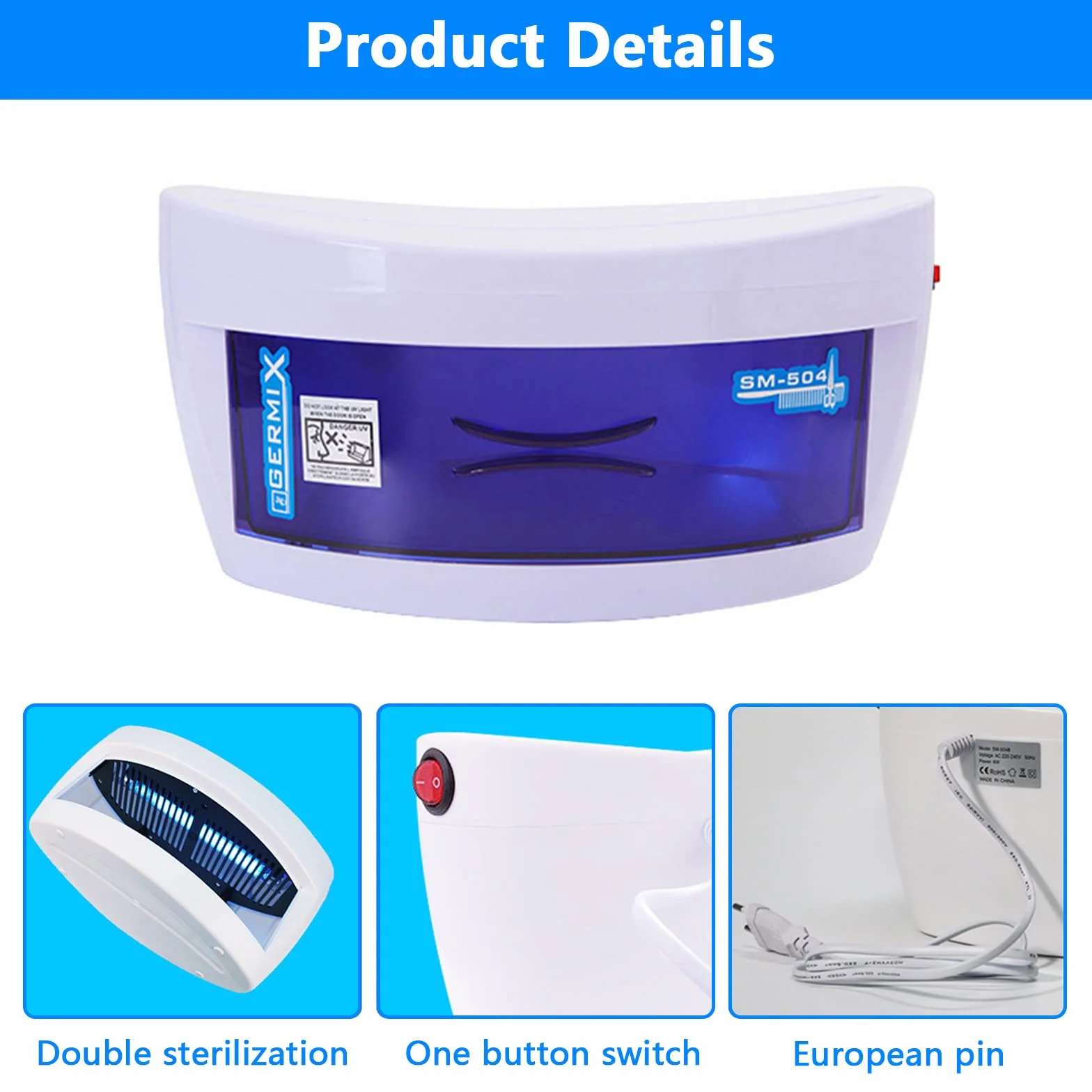 Scatola Professionale Dello Sterilizzatore Arte Chiodo, Strumento Alta Temperatura Dello Sterilizzatore Arte Chiodo Gabinetto Disinfezione Dell'Ozono Uv Macchina Disinfezione Dello Strumento Manicure