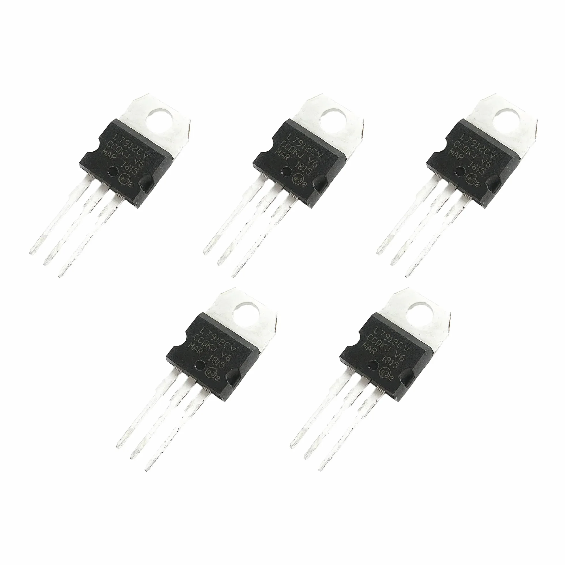 Kit 5 regolatori tensione negativa -12V 1.5A TO-220 L7912 LM7912