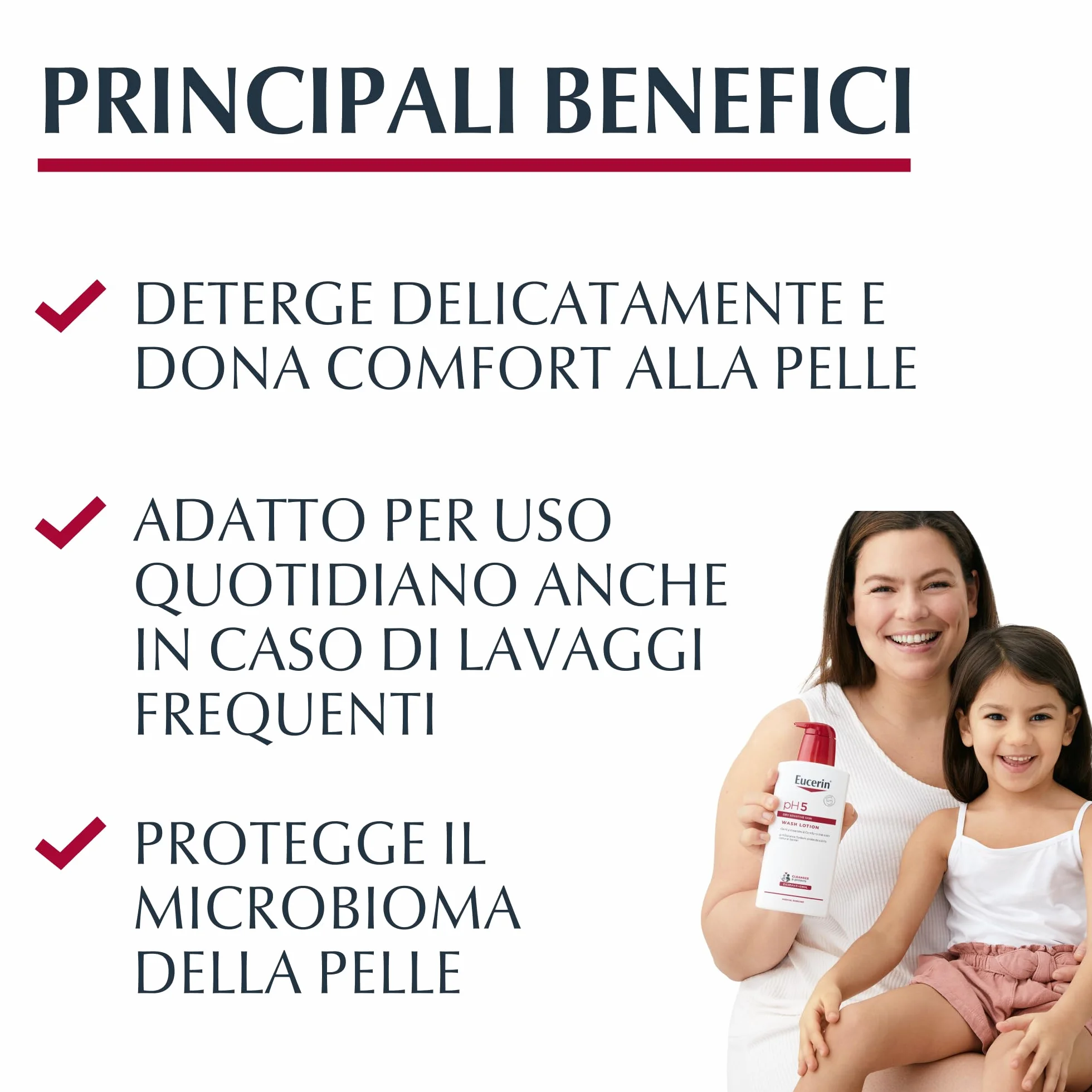 Eucerin pH5 Detergente Fluido 400 ml, Detergente viso e corpo delicato per uso quotidiano e lavaggi frequenti, Bagnoschiuma senza sapone per tutta la famiglia per pelle secca e sensibile