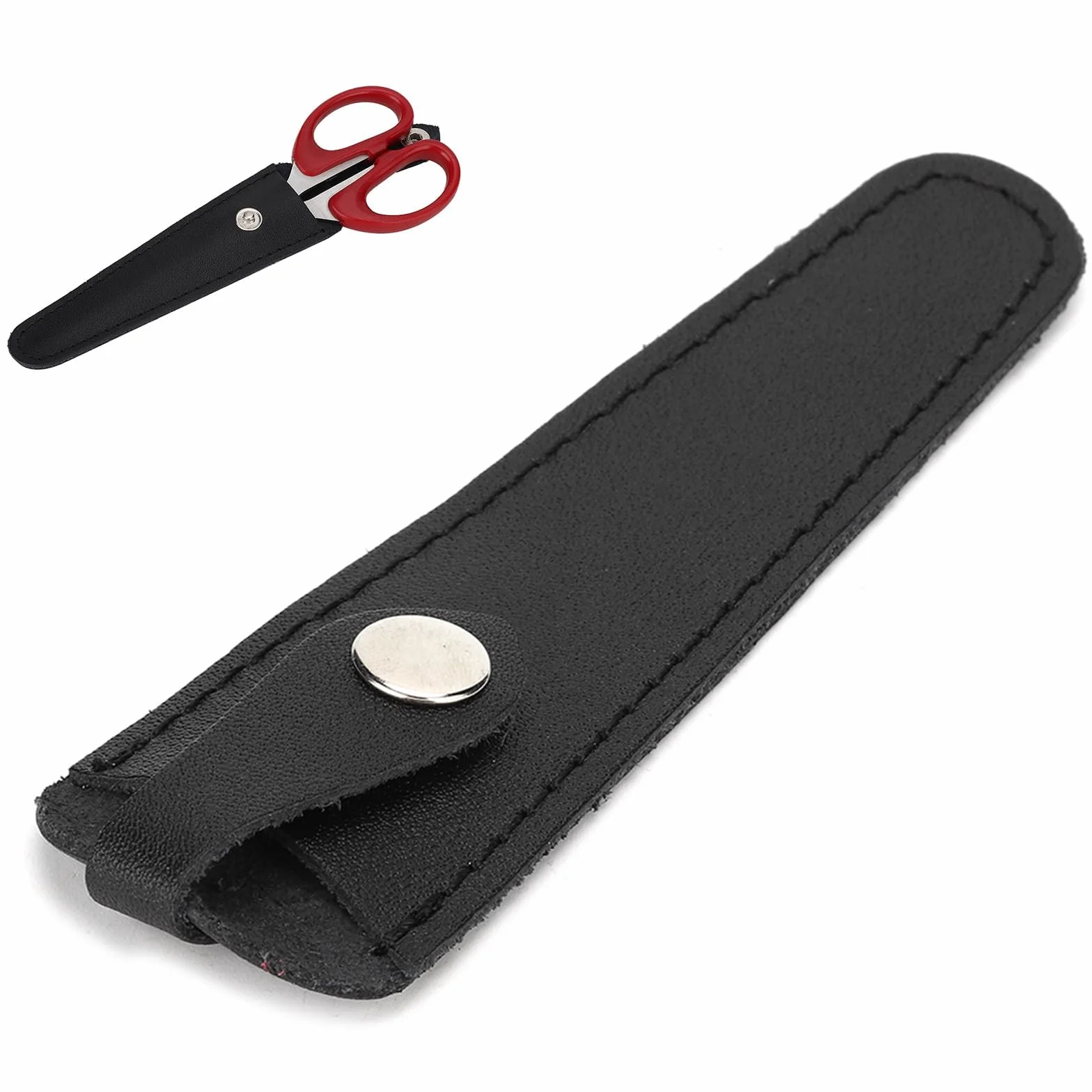 Borsa per forbici per capelli salone, Borsa per fodero di sicurezza per forbici, Borsa per forbici professionale in pelle PU Supporto per forbici portatile, Holster Organizer Strumenti per(nero)