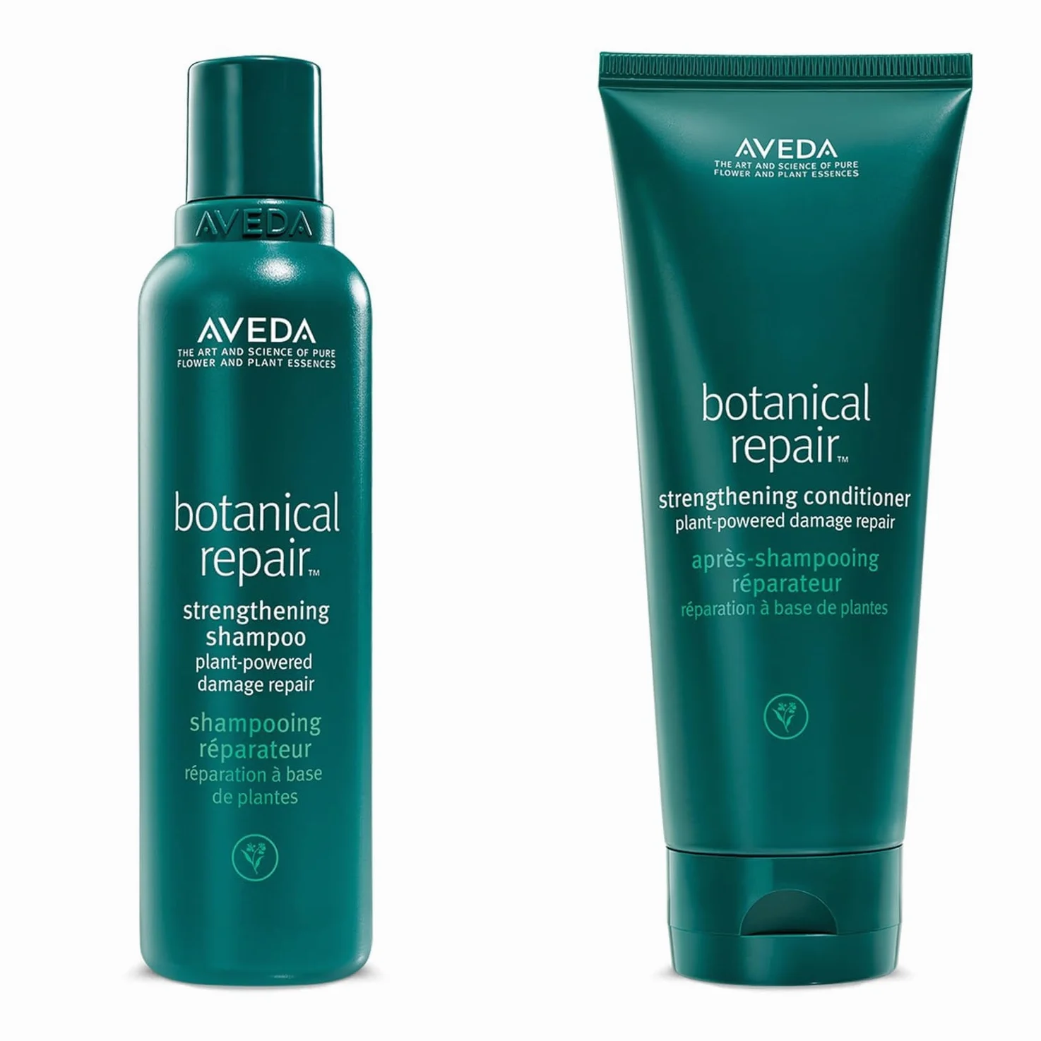 Aveda Botanical Repair Routine: Shampoo ristrutturante (200 ml) + Balsamo Ristrutturante (200 ml) - Rafforza e ripara i capelli danneggiati - Balsamo senza Siliconi che Districa all’Istante