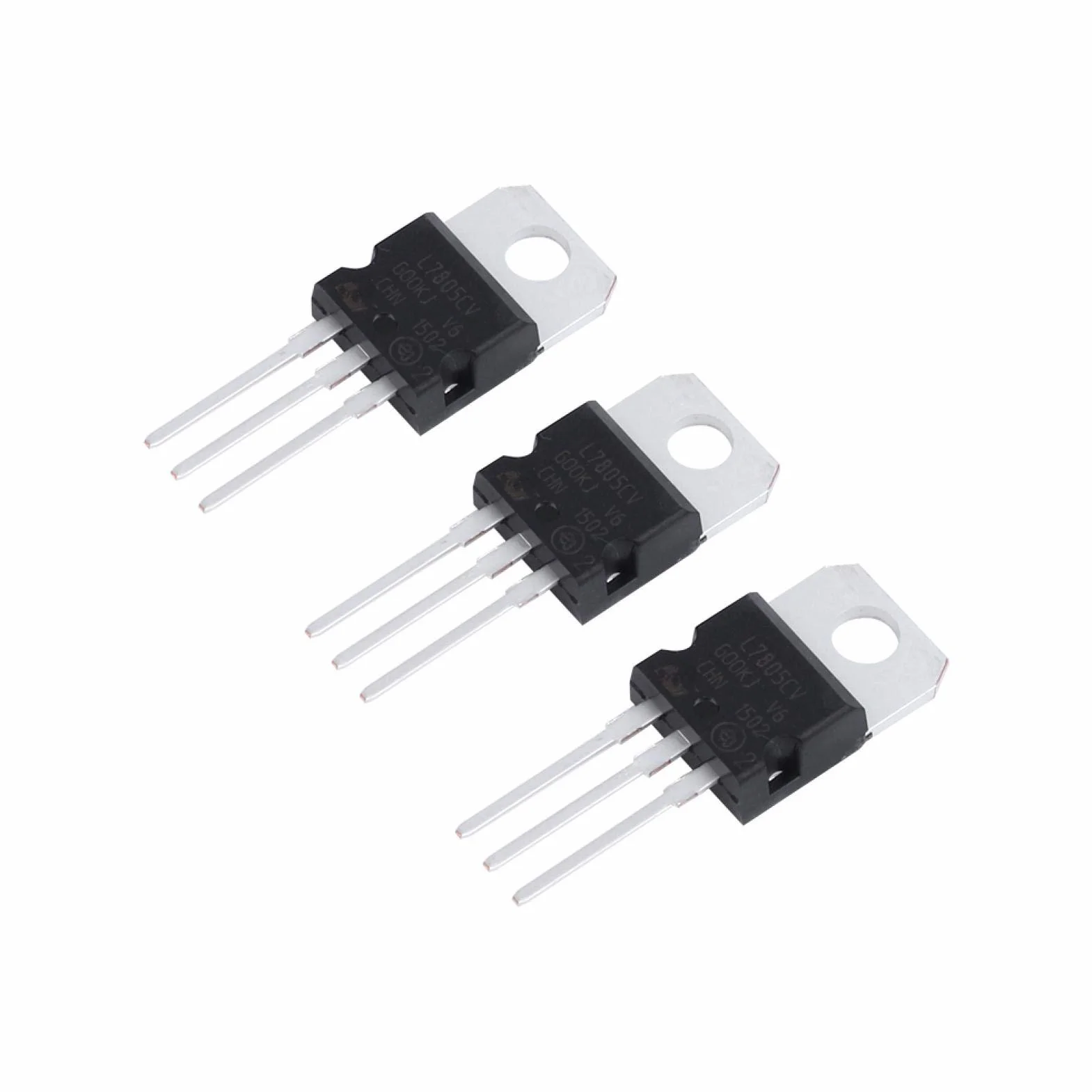 Regolatore di tensione L7805 LM7805 7805 +5V 1.5A All'ingrosso 10 pz