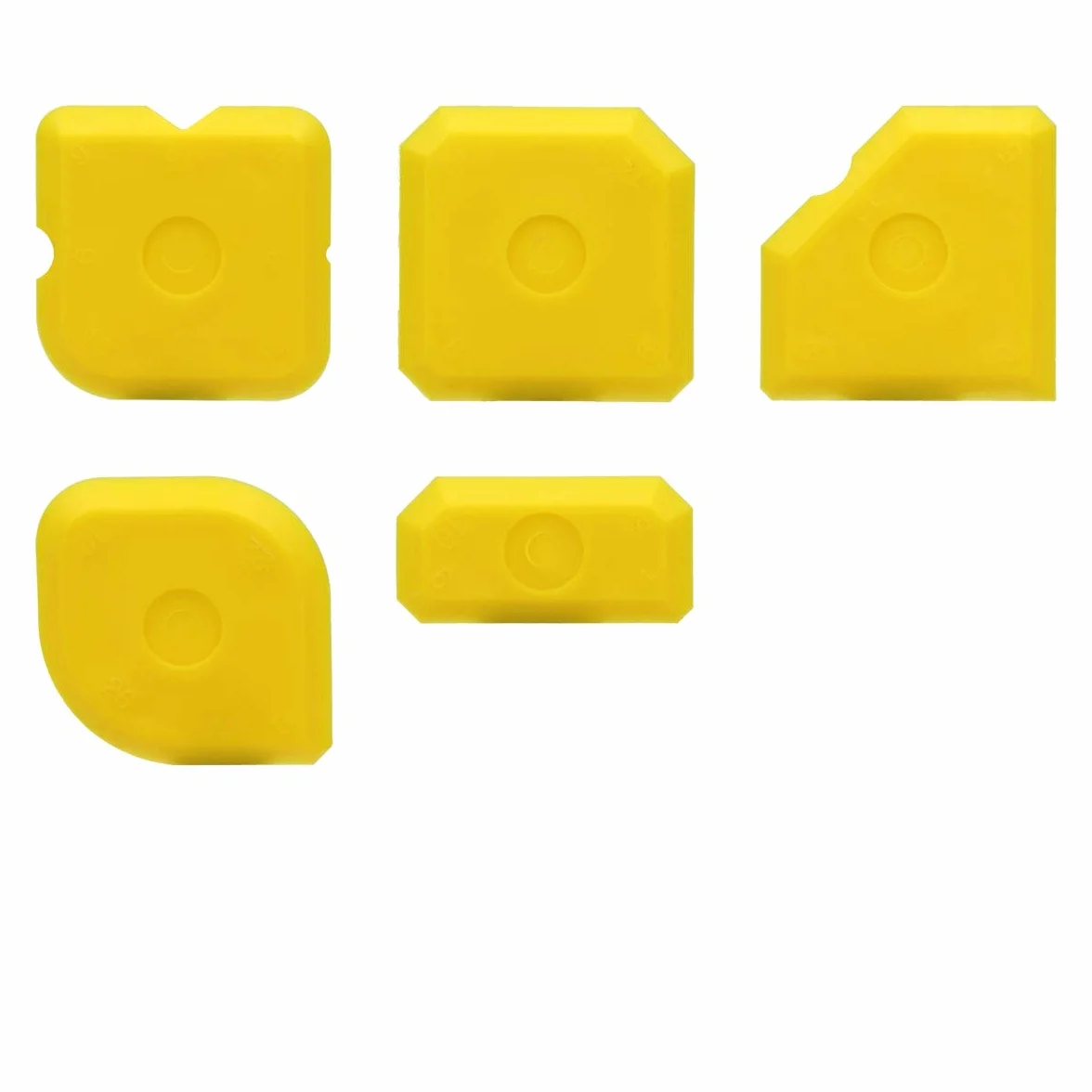 ECD Germany Set 5 Pezzi Raschietto Silicone Estrattore Fughe Spatola Sigillante Utensile Smontaggio