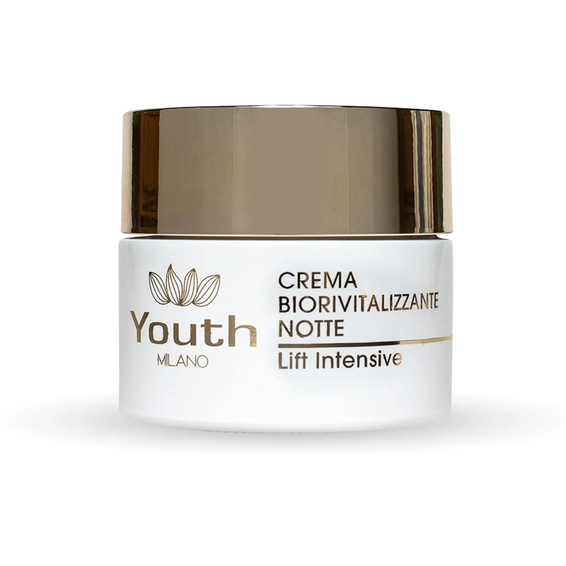 Crema Notte Viso Antirughe 50 ml | Crema Biorivitalizzante Notte Idratante e Rimpolpante | Trattamento Rigenerante, Nutriente, Effetto Lifting Naturale