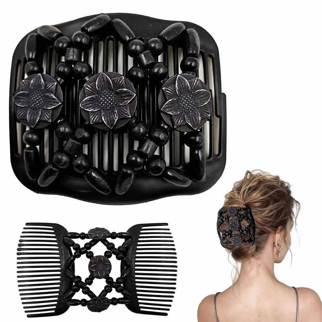 1pcs Pettine elastico per capelli - Accessori acconciatura donna: magic hair comb, fermagli e pettini per capelli, Strumento versatile per creare acconciature perfette