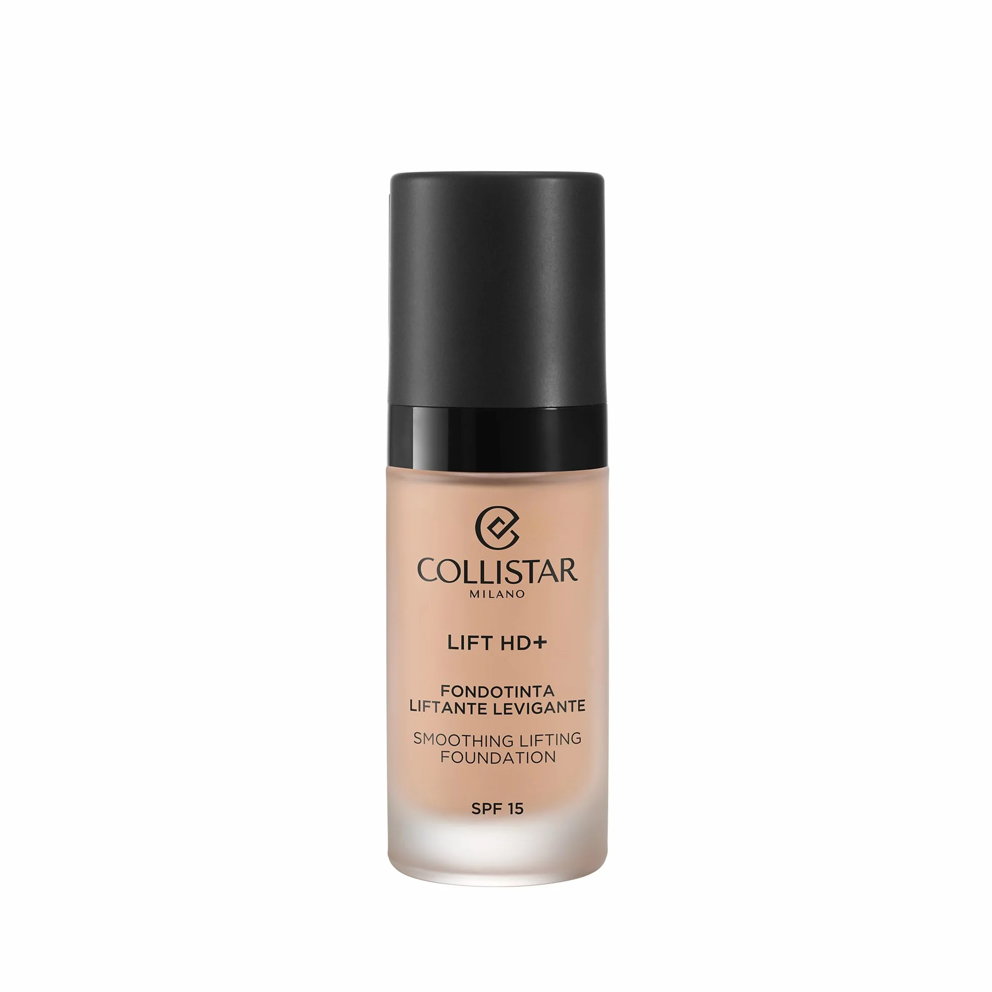 Collistar Lift HD+ Fondotinta Liftante Levigante SPF15, Effetto Lifting Immediato, Finish Satinato Luminoso, Coprenza Media Modulabile, Water Resistant, No Transfer, n. 3N, 30 ml