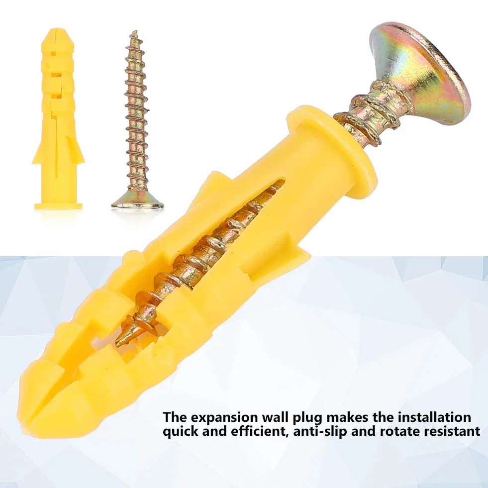 Kit Hardware Auto Tocco Spina Parete Espansione Ancora Plastica Φ6mm 50 pezzi Cemento Mattoni