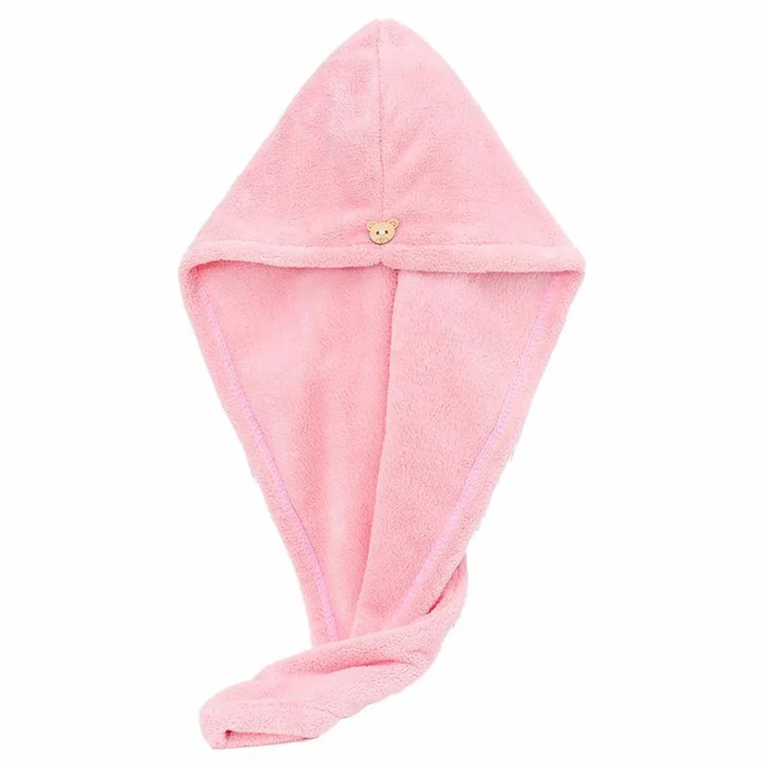 Asciugamano a Turbante per Asciugare i Capelli, in Microfibra, Super Assorbente, Ad Asciugatura Rapida, Morbido, Anti-Crespo