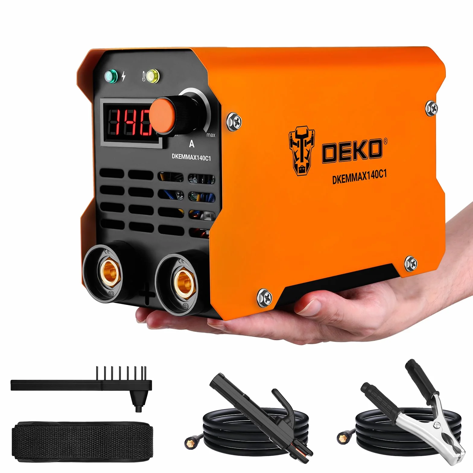 DEKO Saldatrice Inverter Elettrodo 220V 140A MMA ARC Welder Portatile