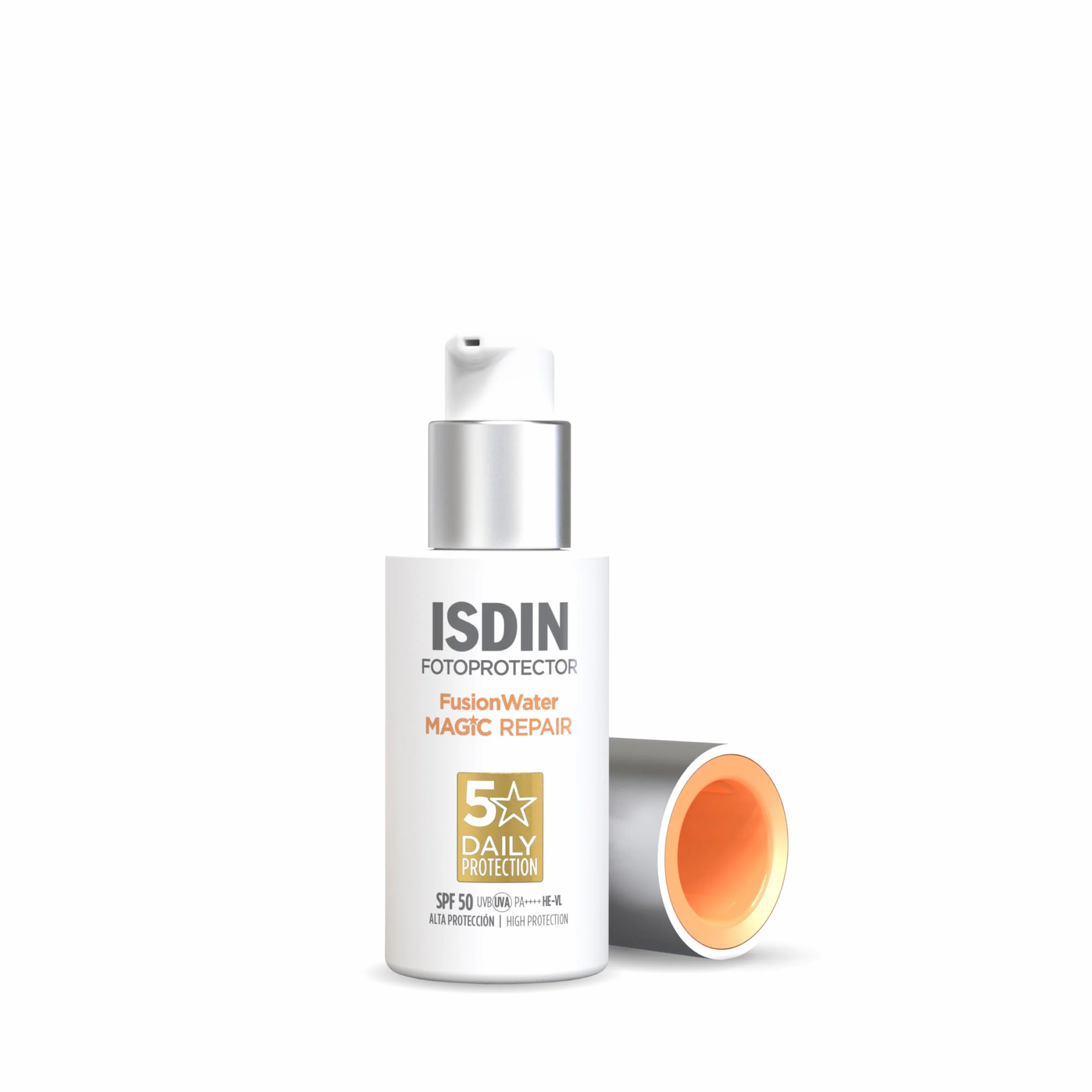 ISDIN Fotoprotector Fusion Water MAGIC Repair SPF 50 (50 ml) | Protezione Solare Viso per Uso Quotidiano | Tripla azione antietà