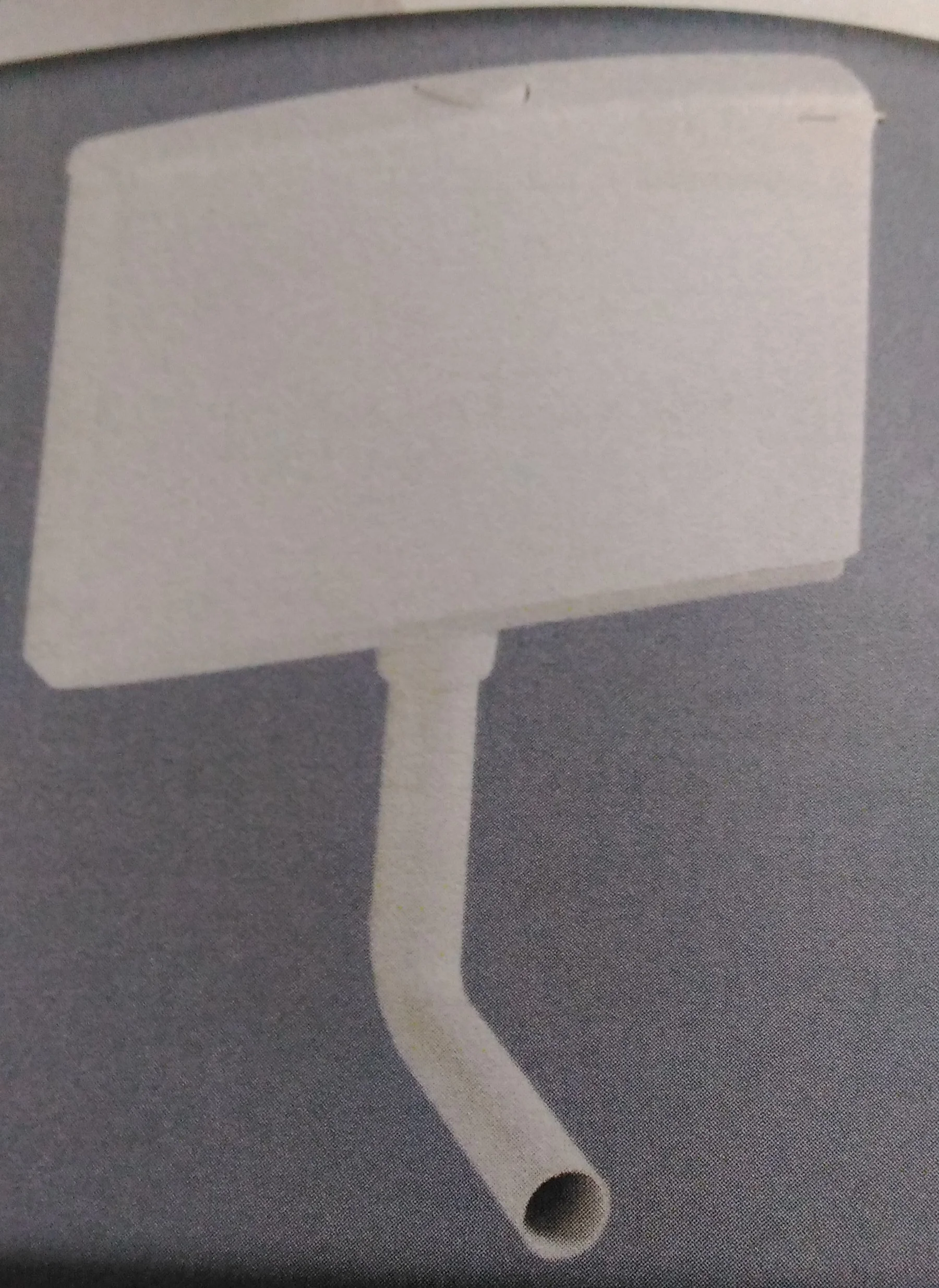 SCHWAB Casetta Zaino Esterna Slim Mono Pulsante Bianco Sottile 6/9 Litri