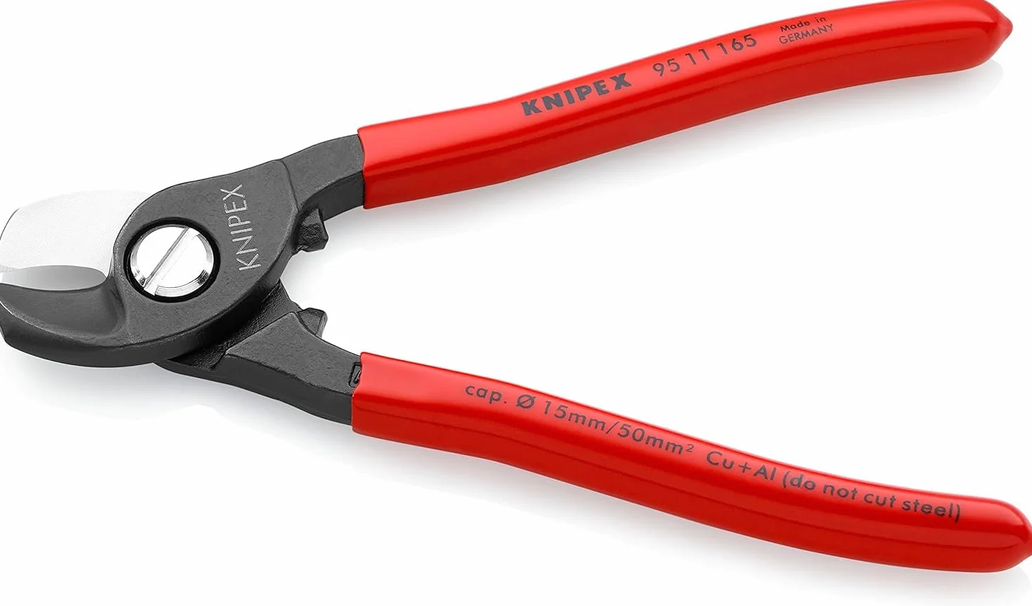 KNIPEX Cesoia per cavi 165 mm 95 11 165 SB rivestiti in resina sintetica