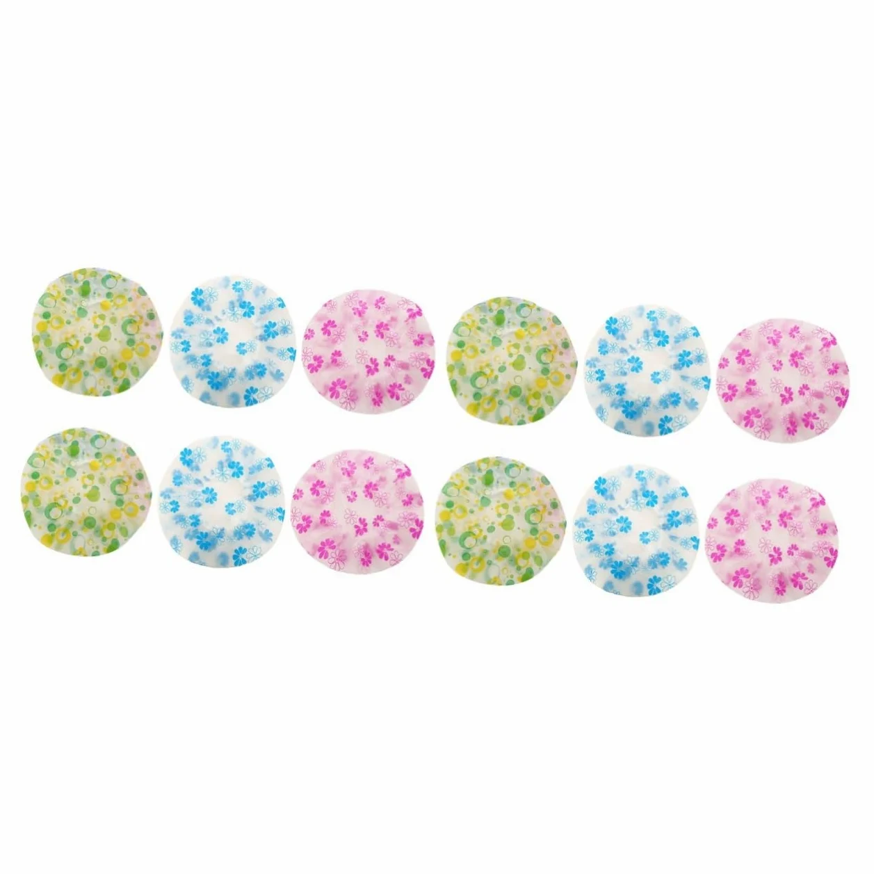 Healeved 20pezzi Cuffie Impermeabili Da Design Stampato Cuffie Regolabili Pe Per Casa Salone Di Bellezza e Viaggi Colorazioni Miste Comode e Sicure Da Indossare