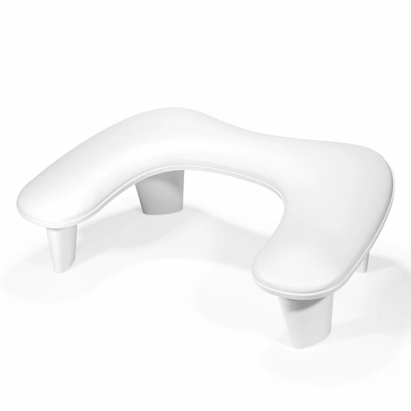 Cuscino per bracciolo per unghie: supporto per unghie in pelle Poggiamano per unghie - Cuscino per manicure bianco Poggiabraccio per unghie - Cuscino per piedi antiscivolo per salone di nail art
