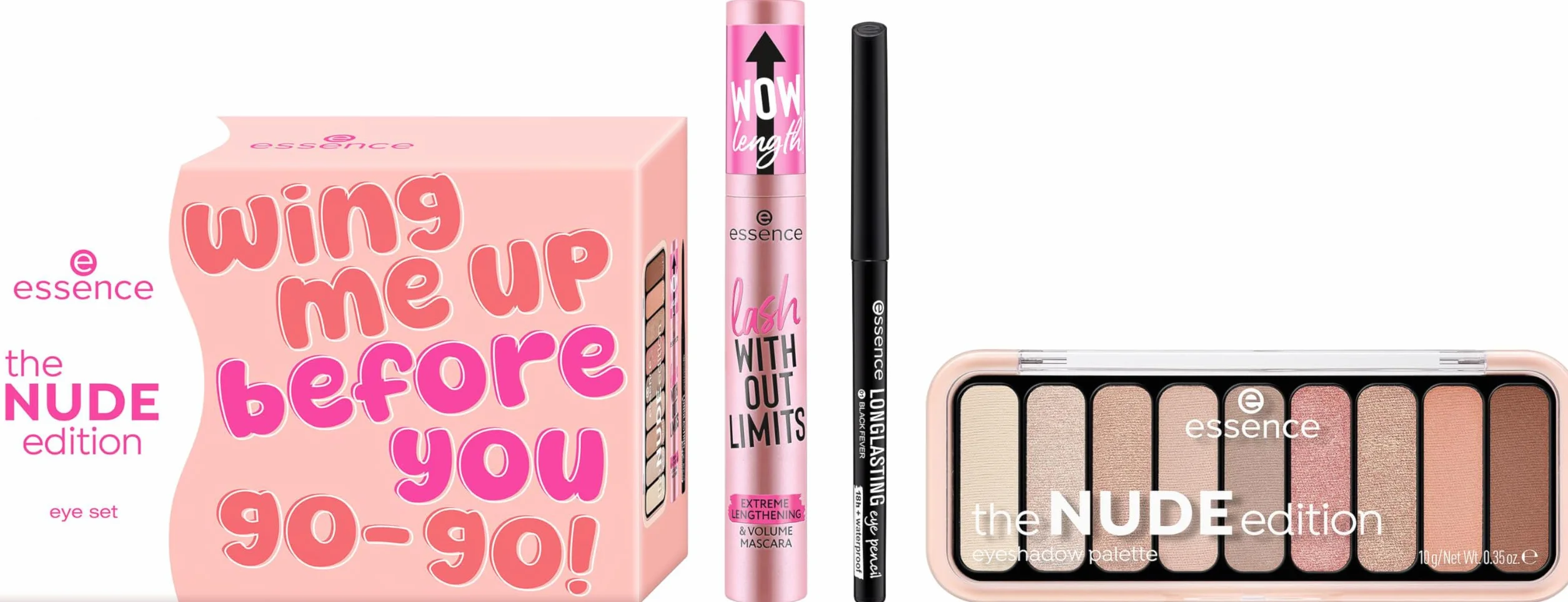 essence Set occhi the NUDE edition, lucida, intensiva, brillante (1pcs)