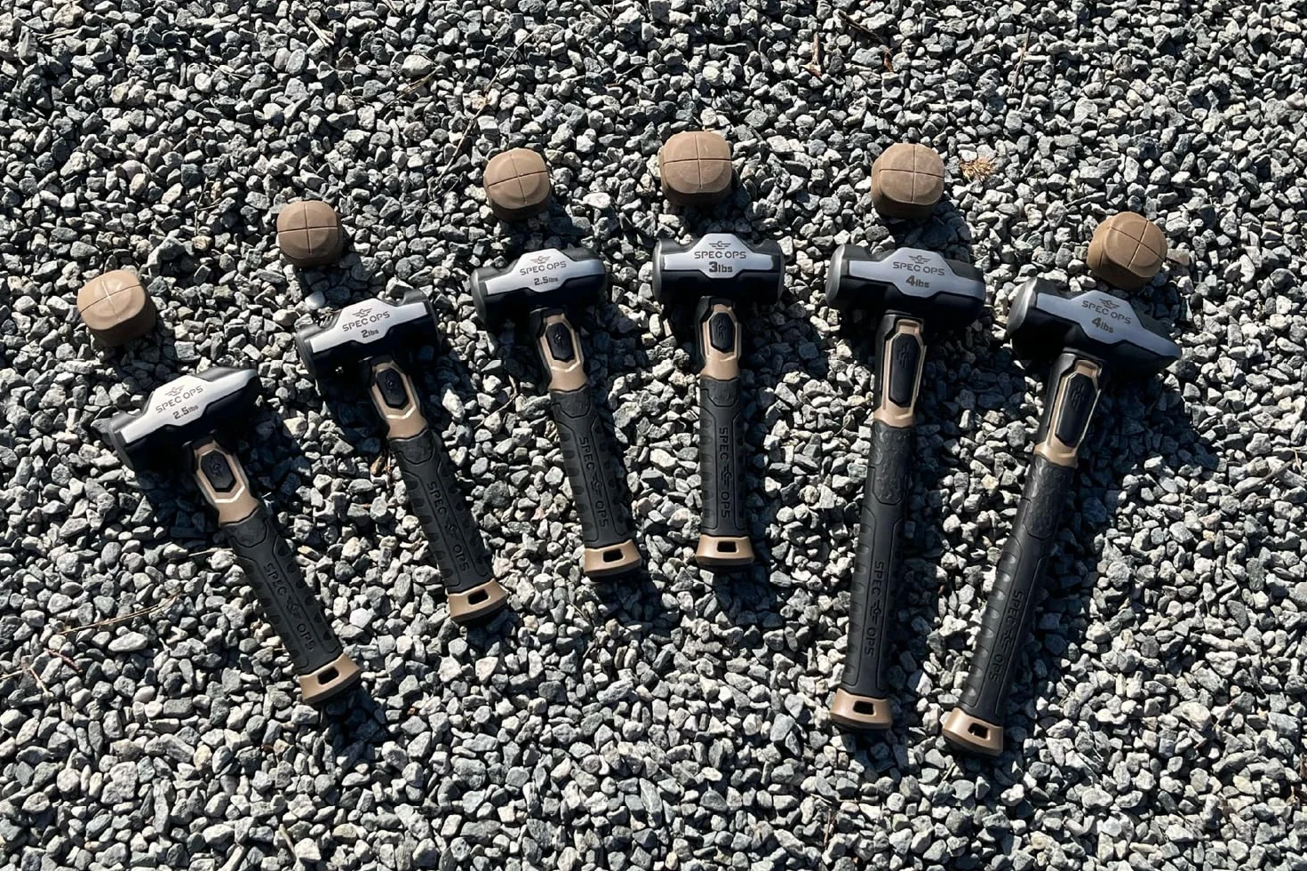 Spec Ops Tools Martello perforatore 0,9 kg cappuccio morbido rimovibile manico bi-materiale ammortizzante antivibrazioni nero marrone chiaro