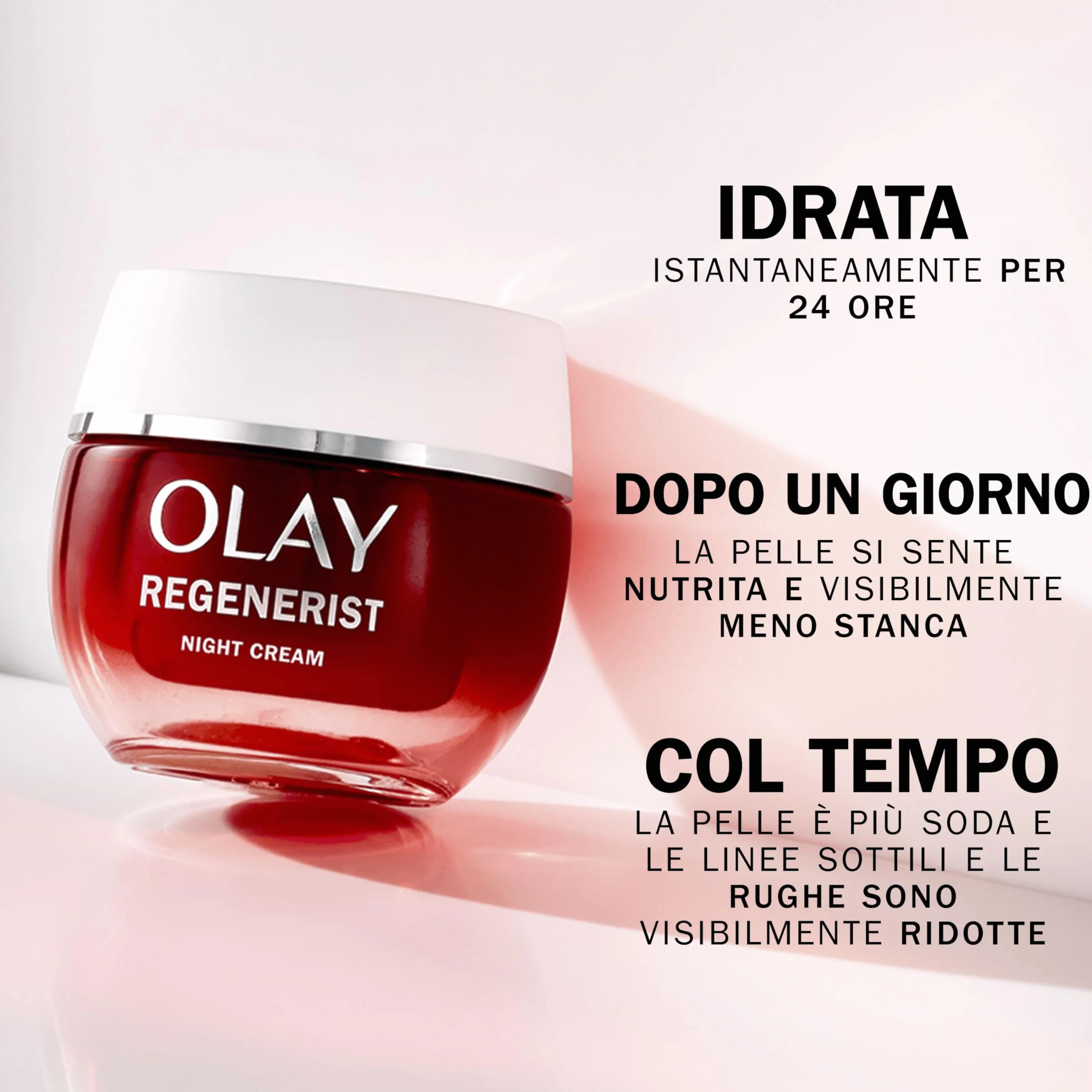 Olay Regenerist Crema Notte Viso Idratante con Niacinamide Anti-Età e Peptidi 50ml
