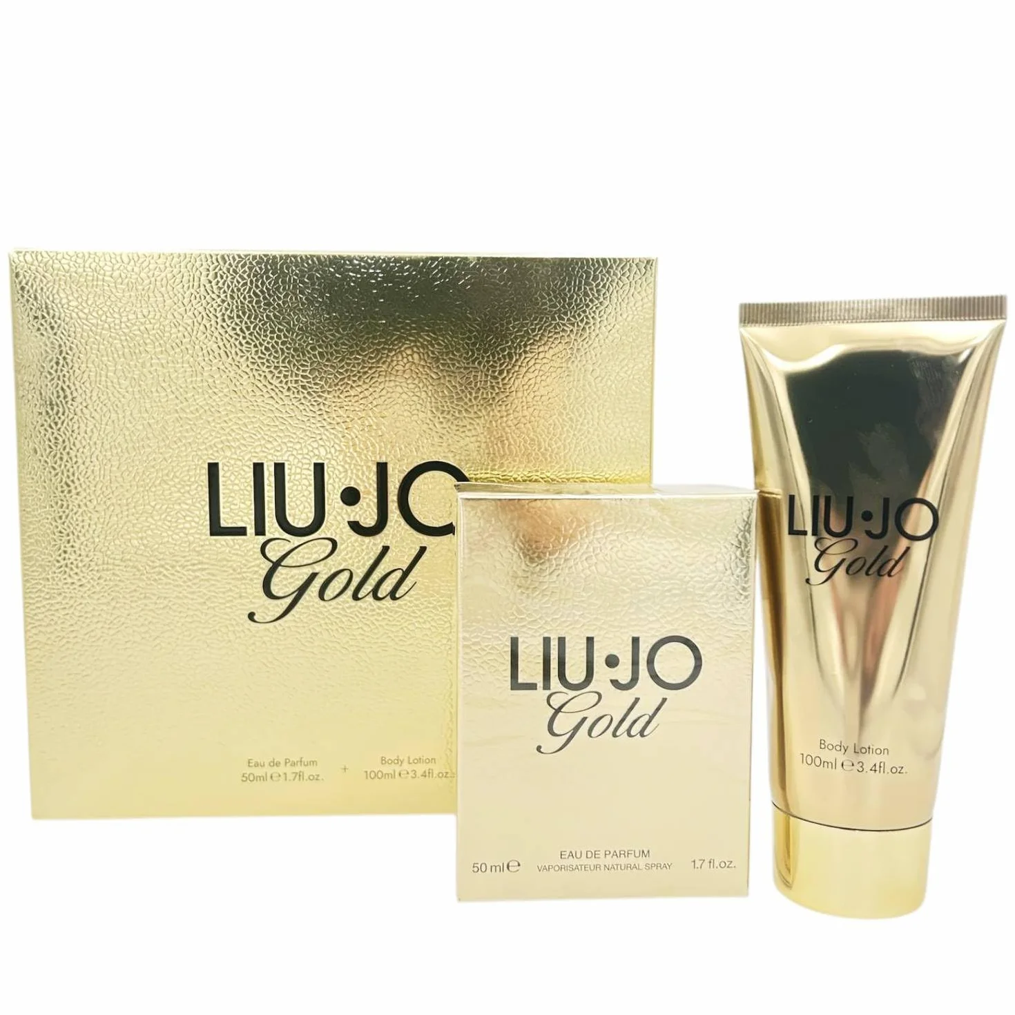 Liu Jo Gold Set Regalo Donna Profumo Eau De Parfum Spray 50ml e Crema Corpo 100ml