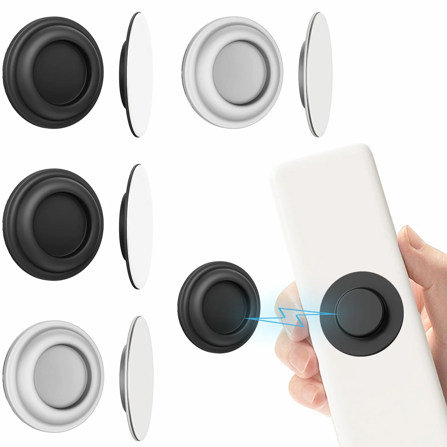 Supporto telecomando magnetico in silicone 4 pezzi adesivo da parete organizer casa ufficio