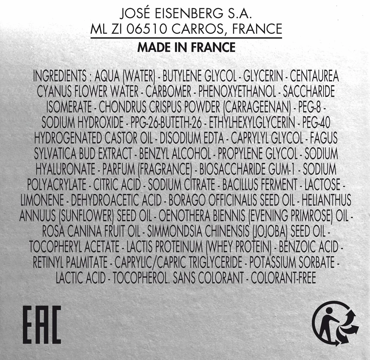 EISENBERG Uomo Il Gel Contorno Occhi, 30 ml