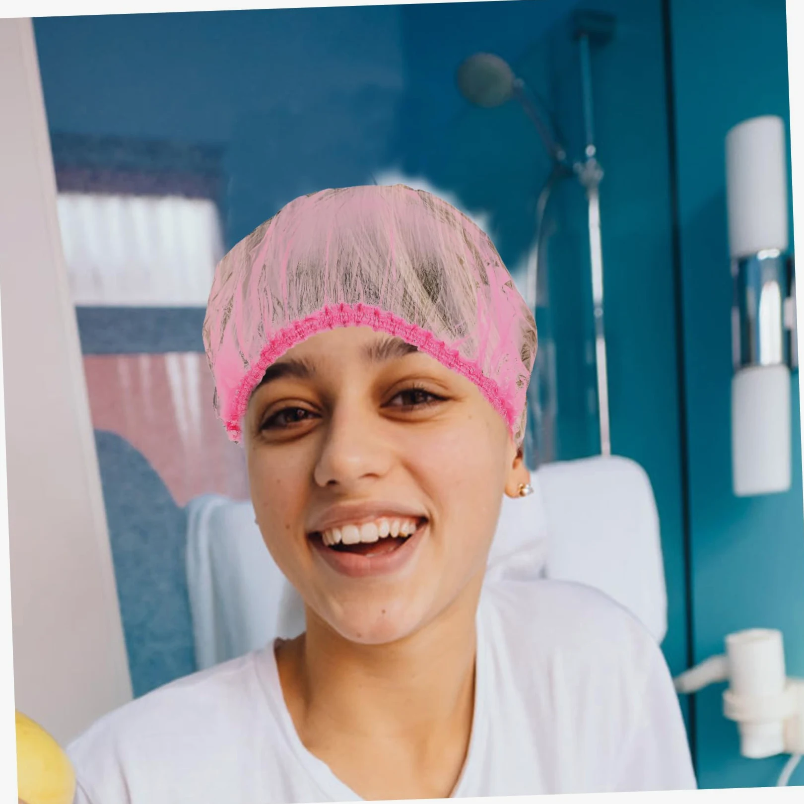 Veemoon Cuffie Da Doccia Donna Impermeabili Elastiche Grandi 44 Cm 500 Pezzi Protezione Chioma Lunghi Per Salone Hotel Casa