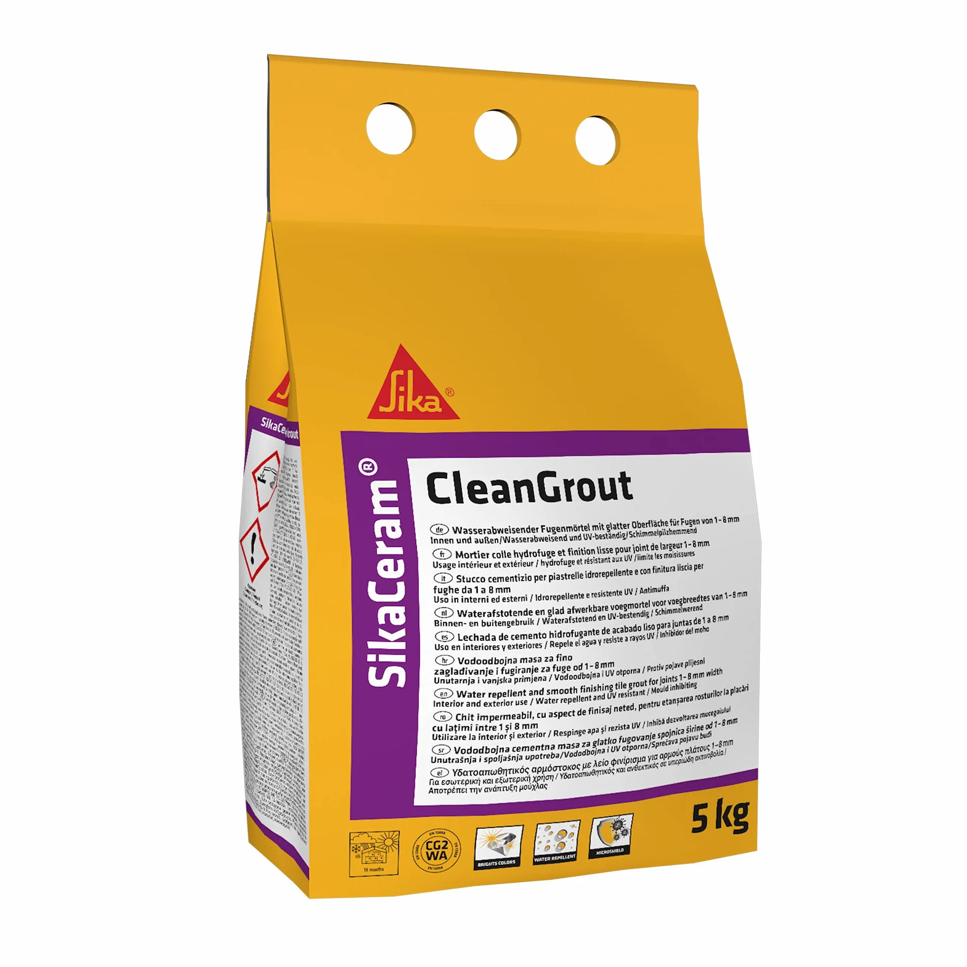 Sika SikaCeram CleanGrout Stucco cementizio per piastrelle Beige 5kg