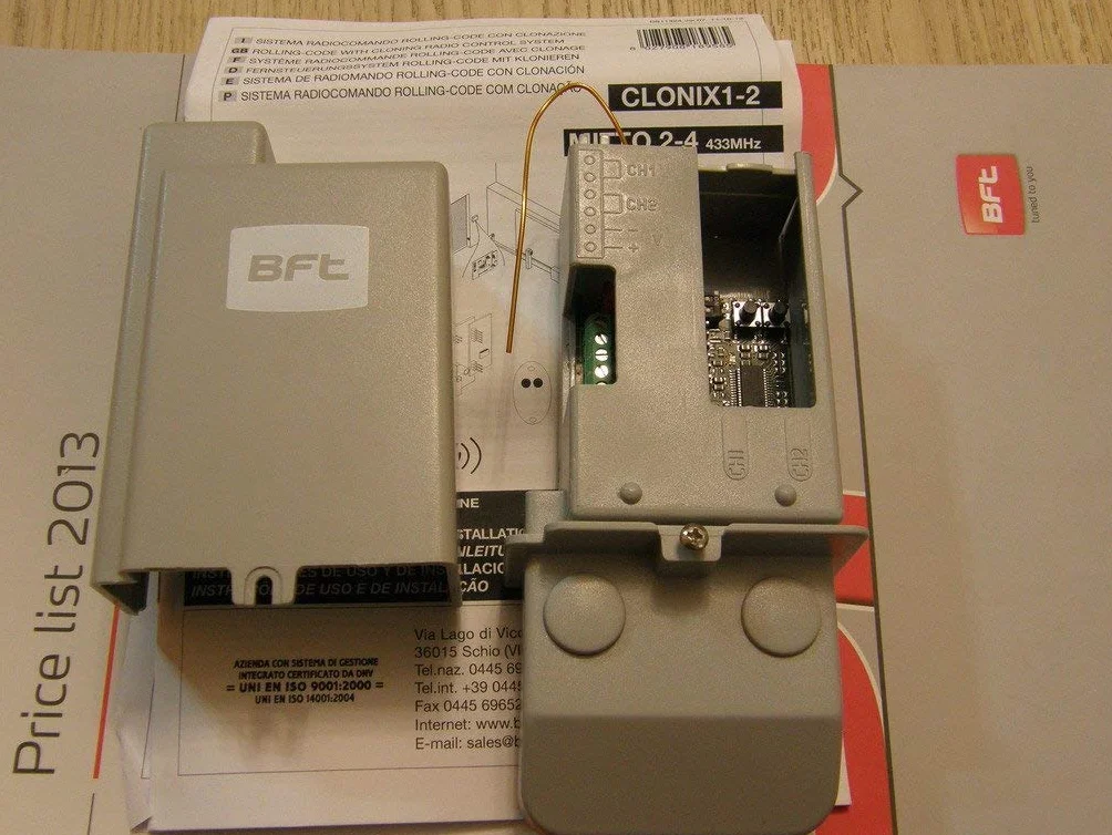 BFT Clonix 2E Ricevitore 2 canali 433,92 MHz 12-24 V AC/DC per MITTO KLEIO TRC