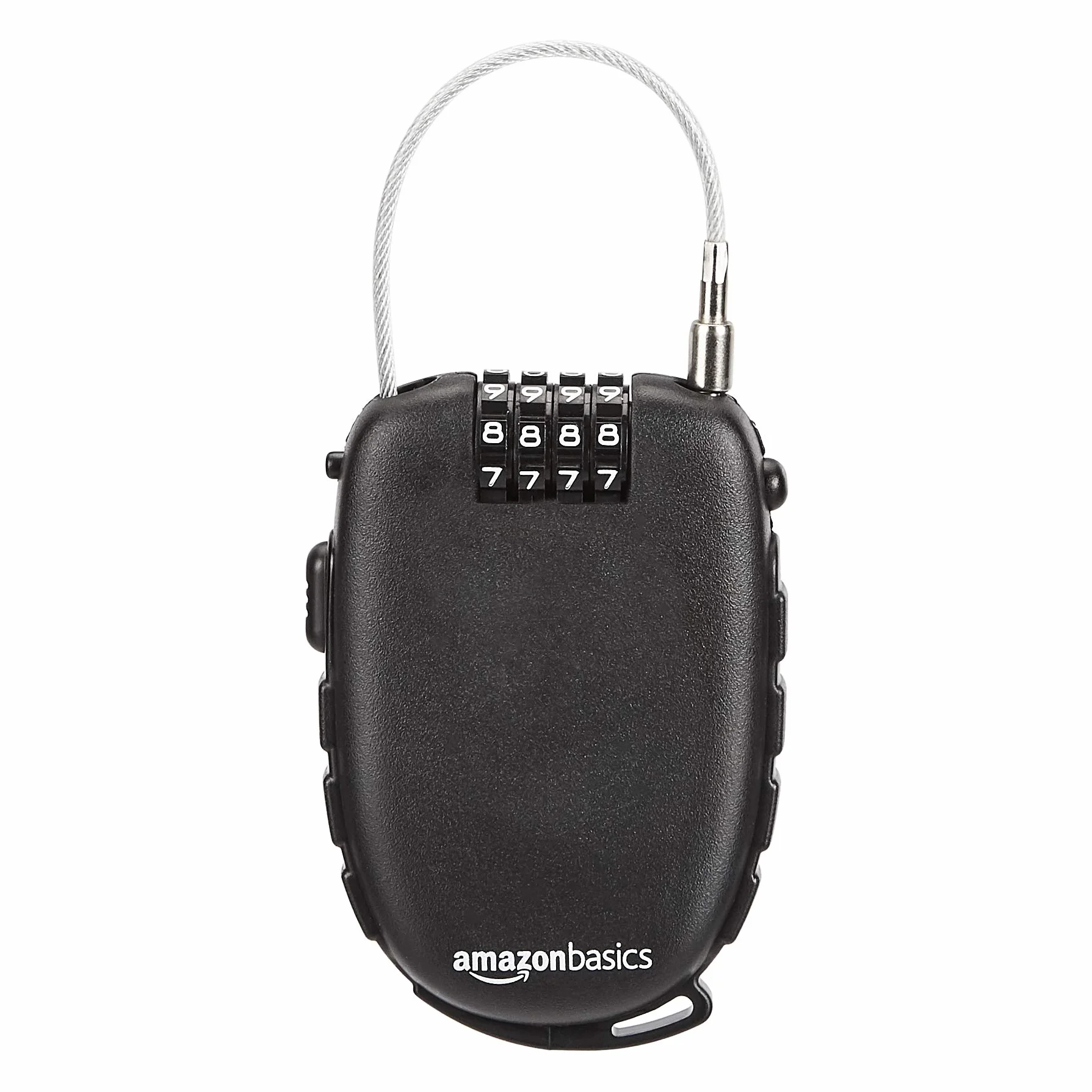 Amazon Basics Lucchetto a 3 cifre con cavo retrattile