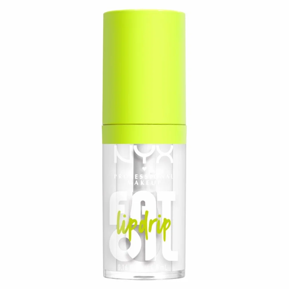 NYX Professional Makeup Gloss Labbra, Finish Cremoso e Lucido, Fino a 12H di Idratazione, Maxi Applicatore, Con Squalano, Olio di Lampone e Camemoro, Fat Oil Lip Drip, Tonalità: My Main