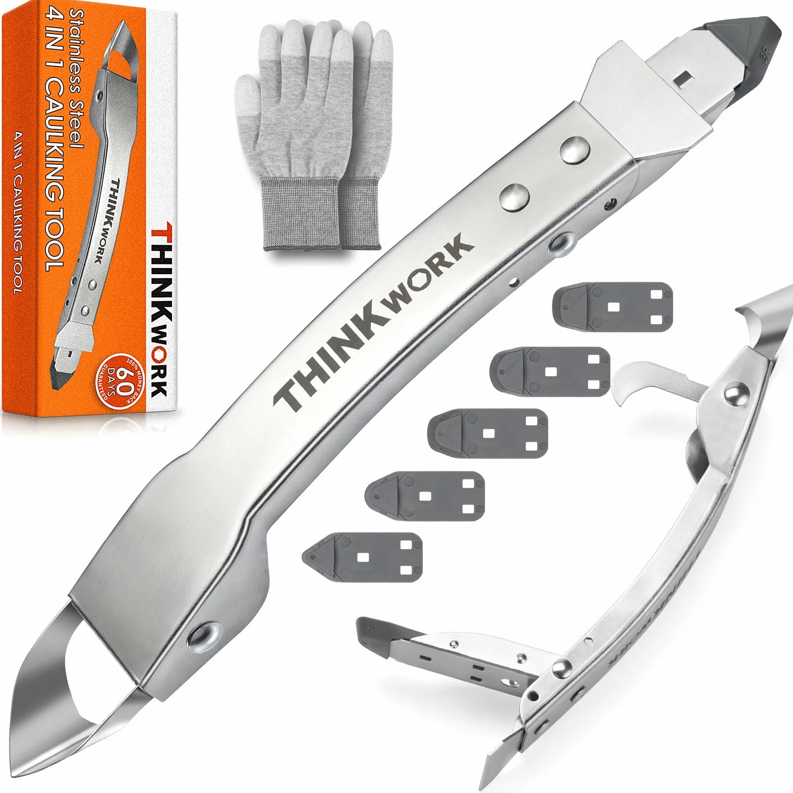 THINKWORK Utensili per calafataggio in acciaio inossidabile 4 in 1