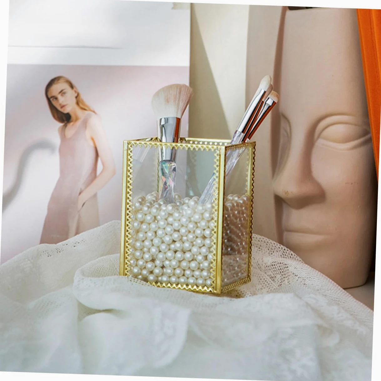 1 Pezzo Secchio per Organizer per Sopracciglia Design per Make Up e Accessori Cosmetici