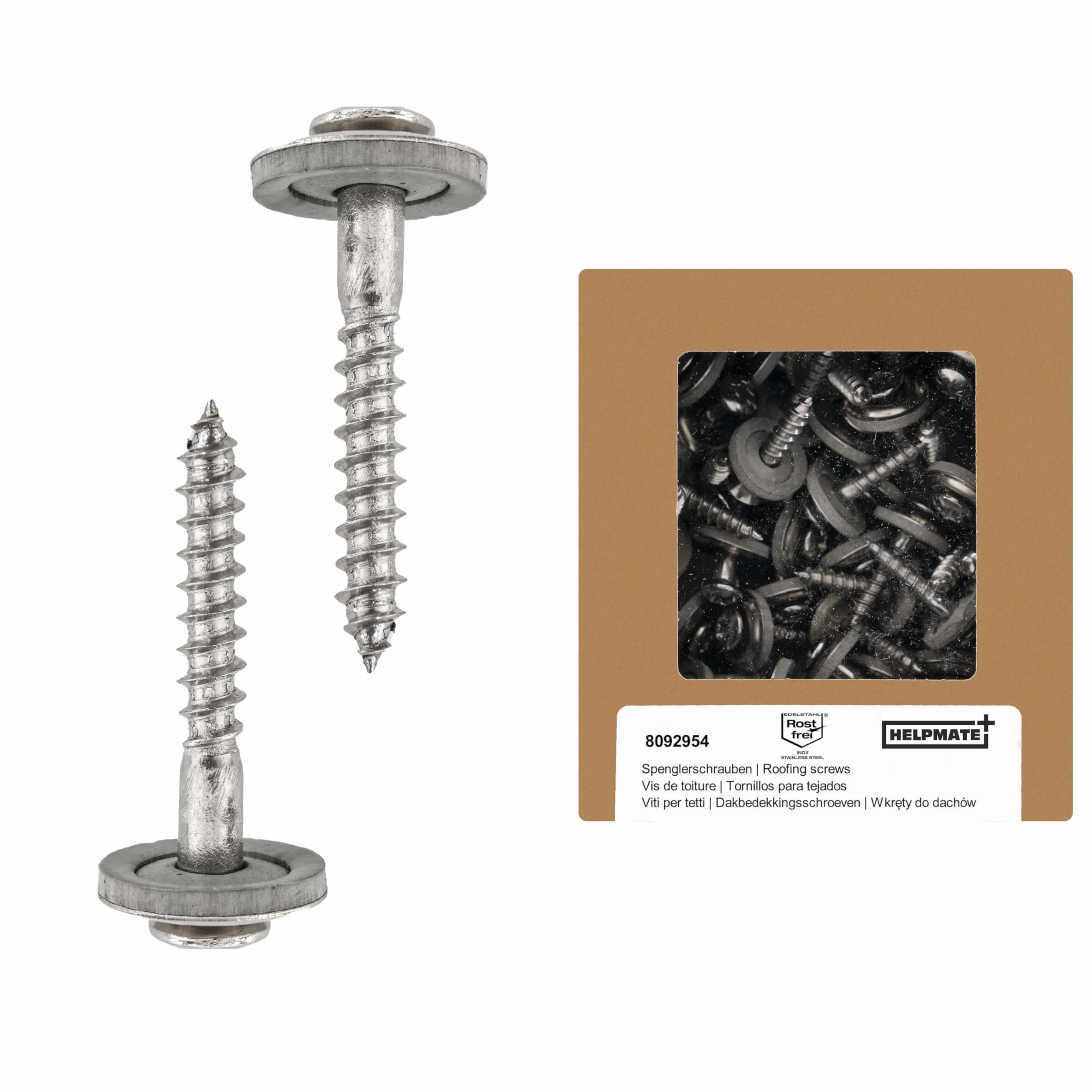 HELPMATE Viti Spengler 4,5 x 25 mm 50 pezzi Acciaio Inox A2 PZ2 DIN 7995 Testa Cilindrica