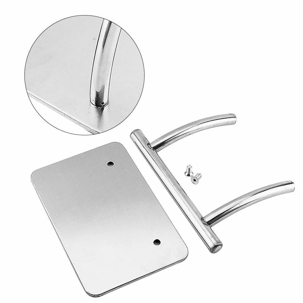 Greensen Poggiapiedi Parrucchiere, Poggiapiedi Professionale in Acciaio Inox, Antiscivolo Supporto per Piedi per Salone di Bellezza, Parrucchiere, Barbiere