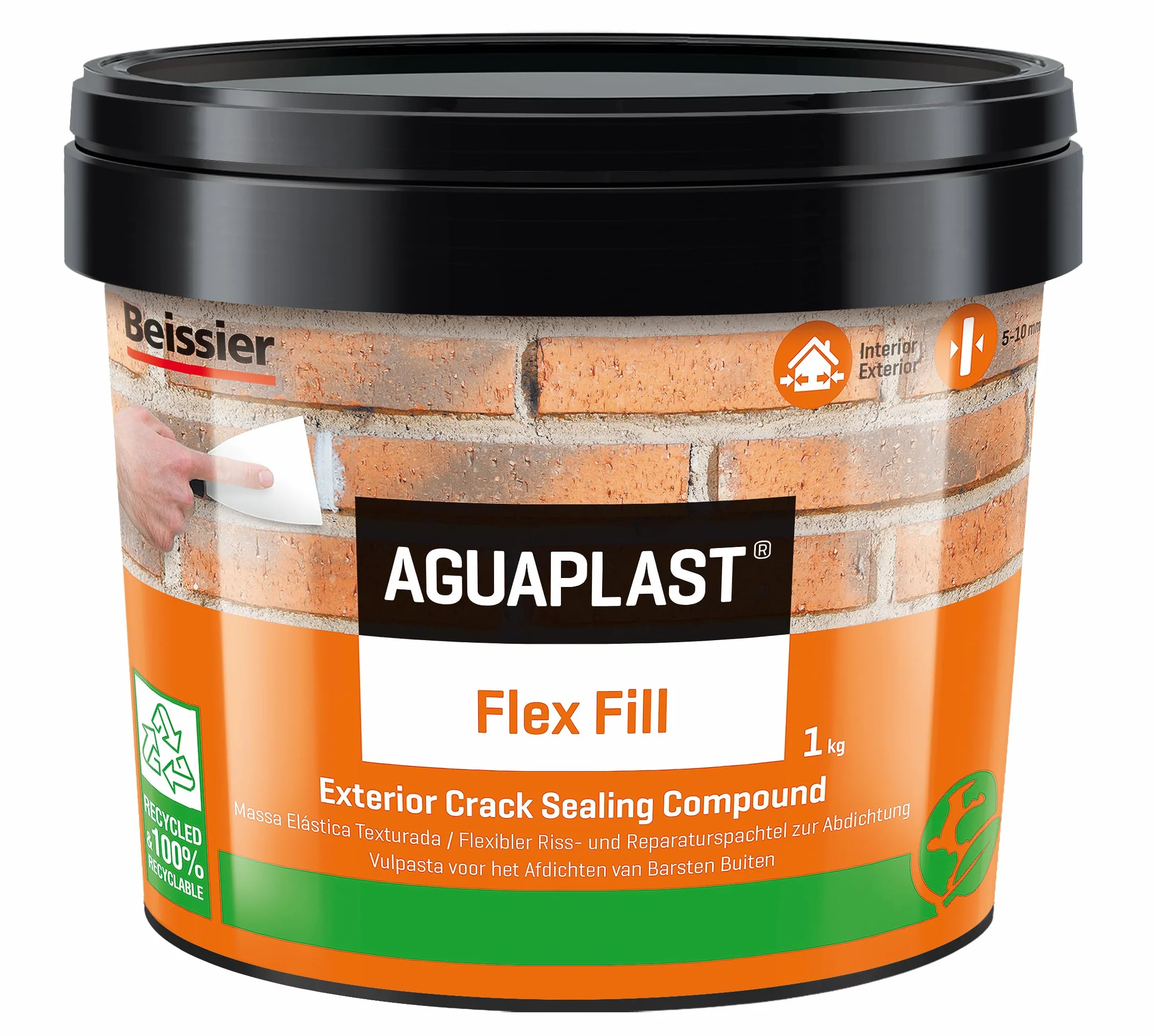 Aguaplast Dynamic Stucco Elastico Anticrepe per Fessure Dinamiche 1kg