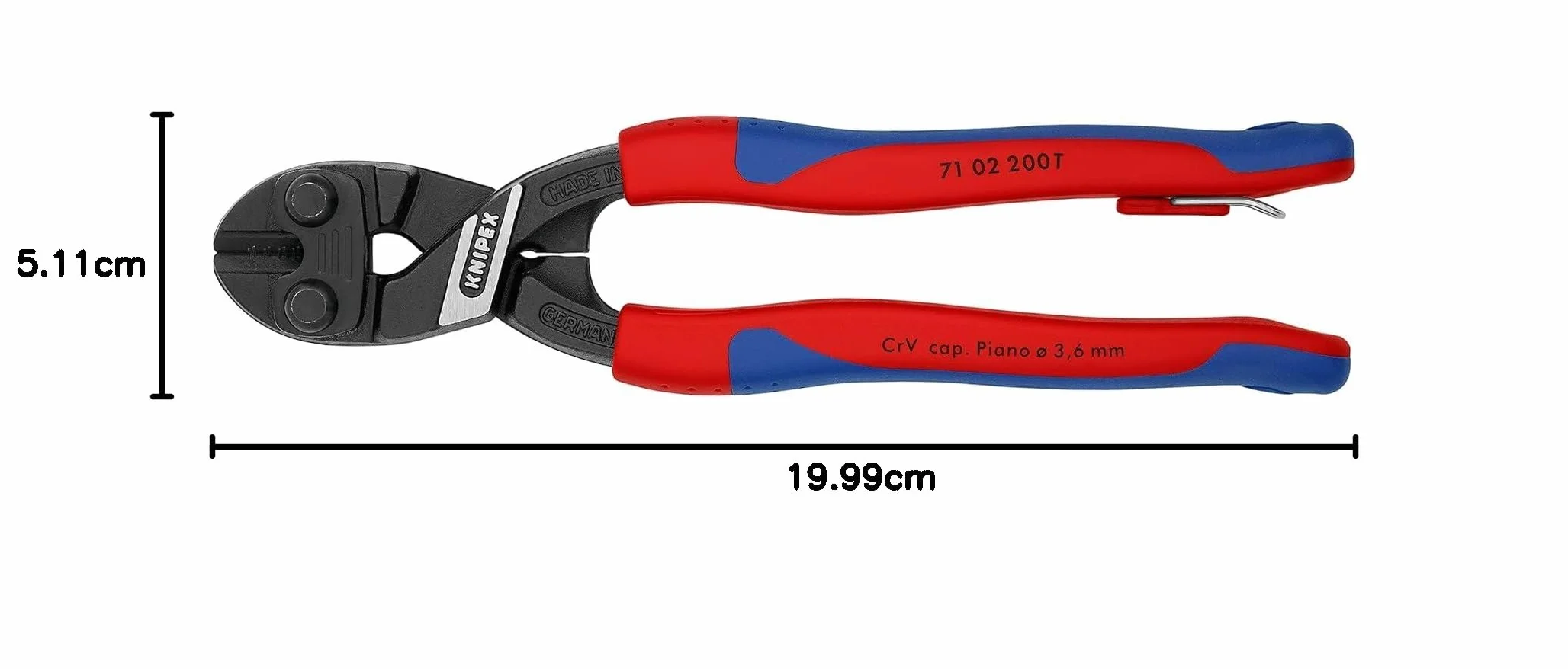 KNIPEX CoBolt Tronchese a doppia leva 71 02 200 T
