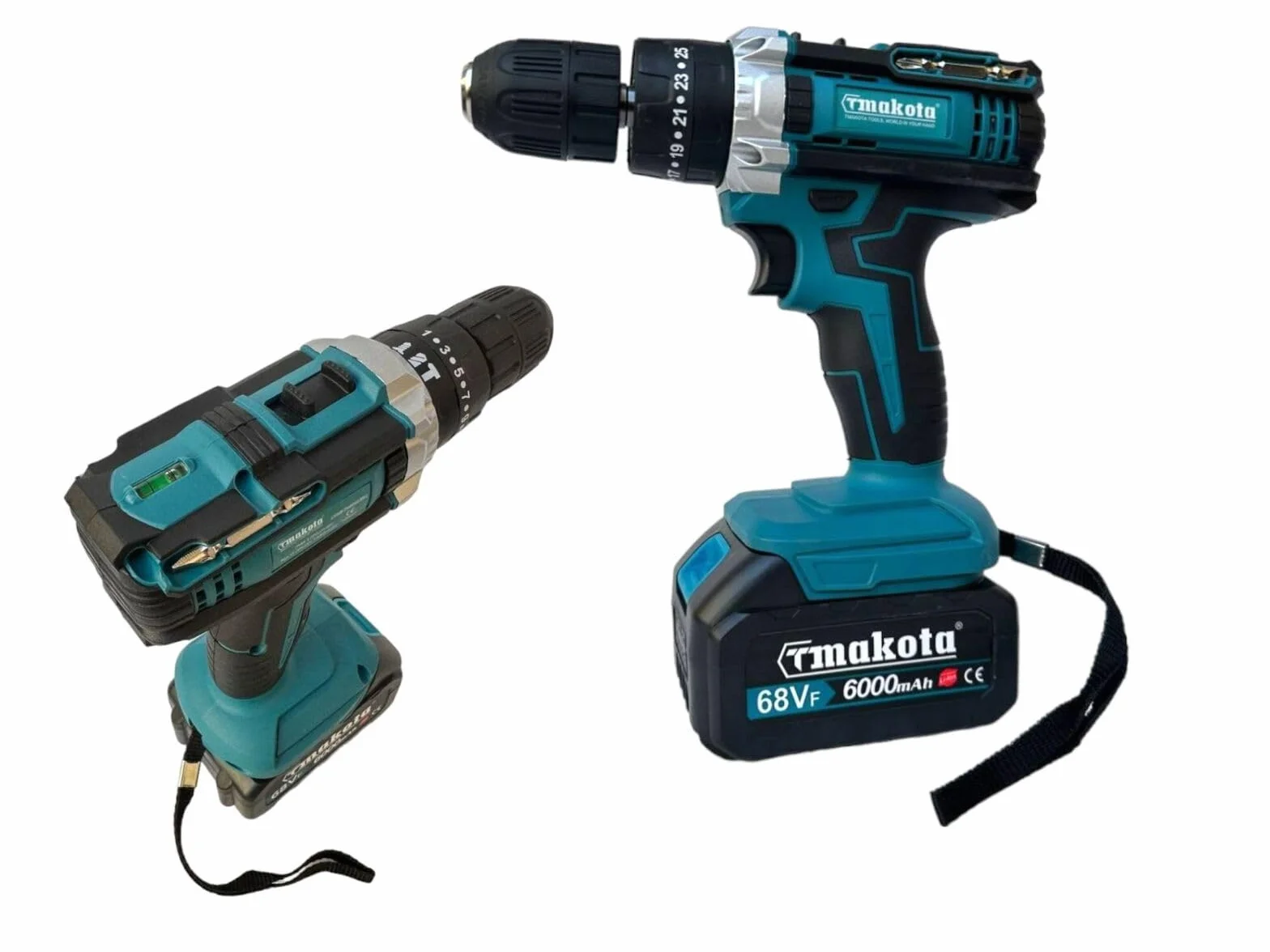 Makota Kit 4 w 1 Avvitatore a Impulsi Smerigliatrice Tassellatore 68V