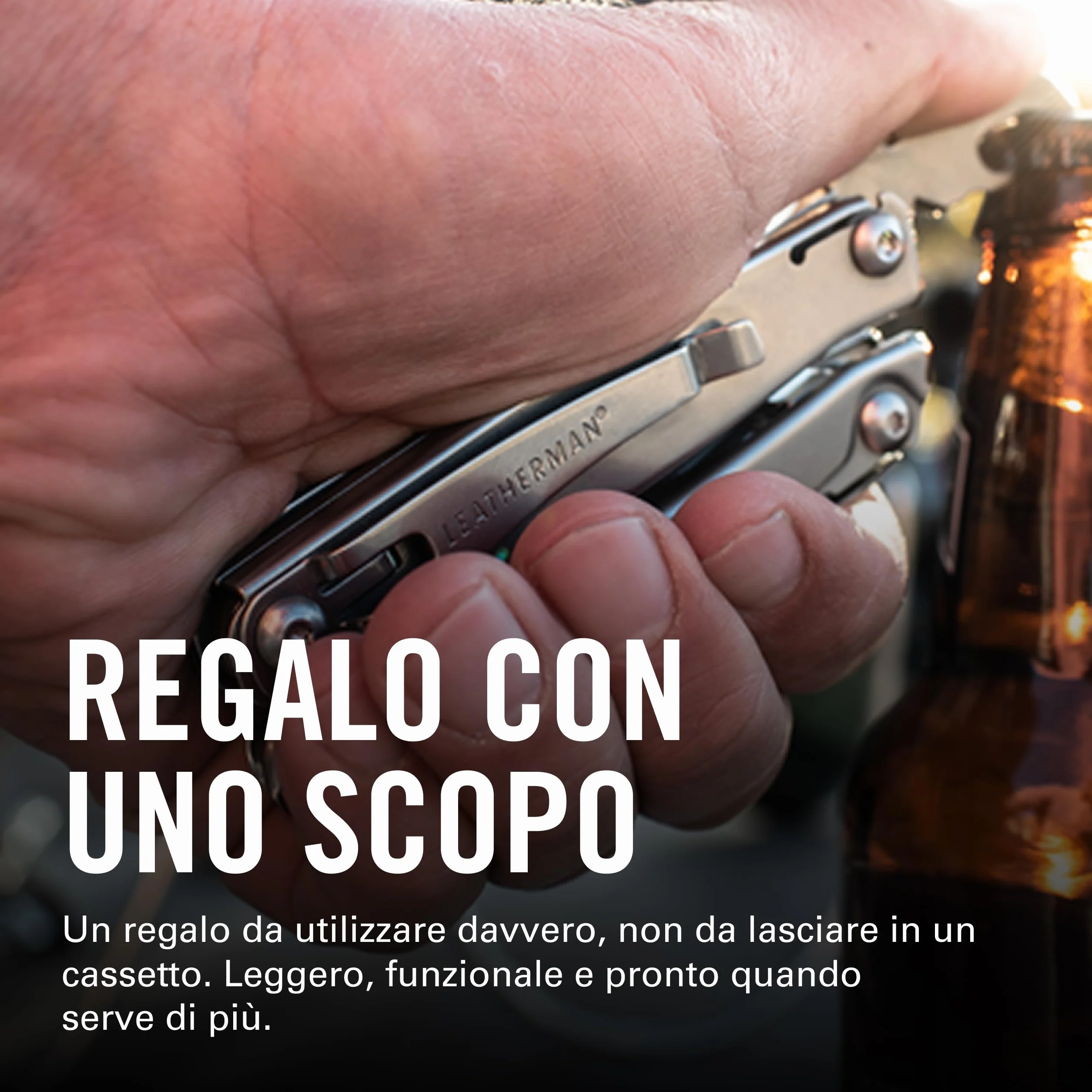 Leatherman Rev Multiutensile 14 Strumenti Lama Acciaio Inossidabile Argento