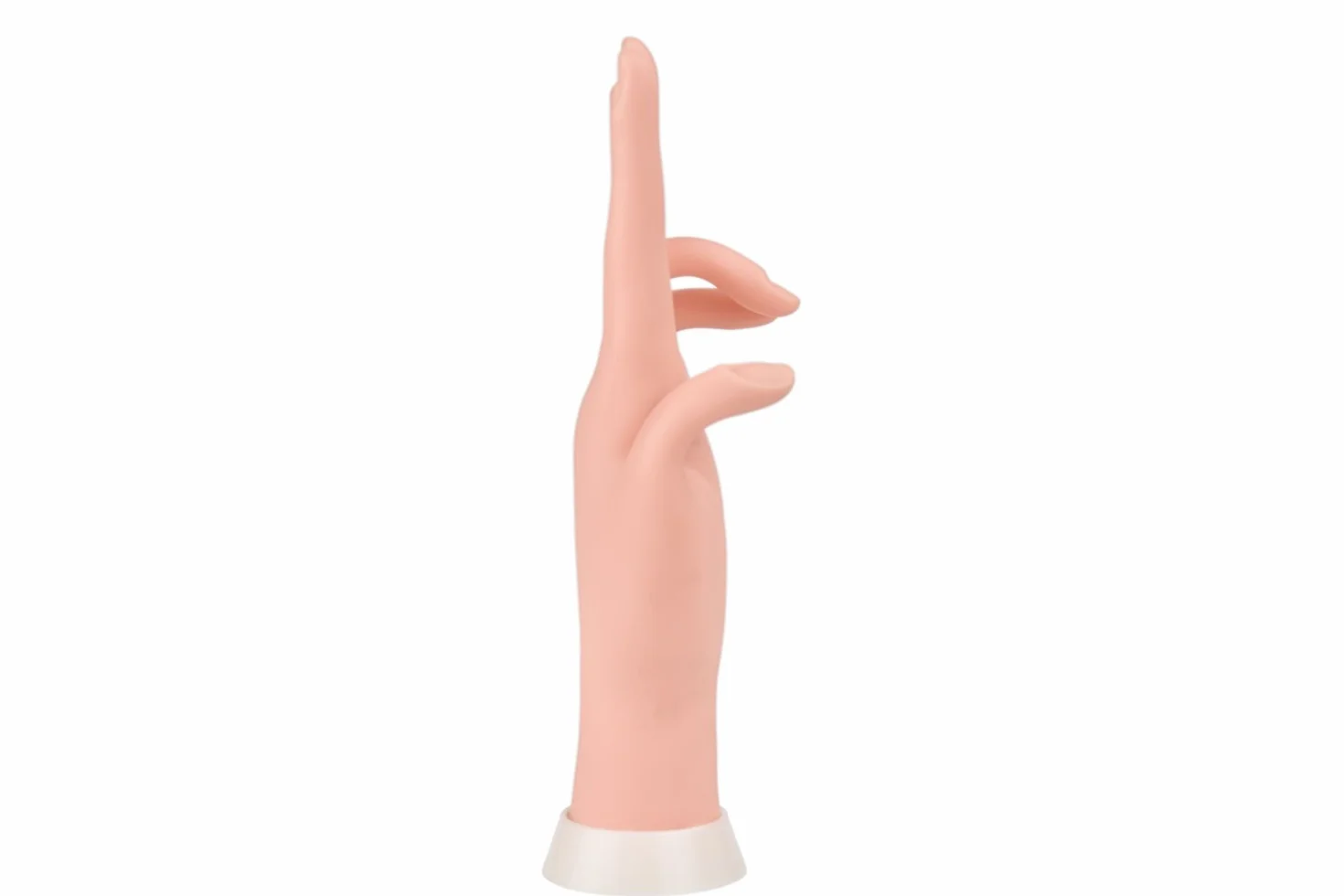 Mano finta con unghie per praticare la manicure, flessibile, mobile, in morbida plastica, per esercitazioni di nail art